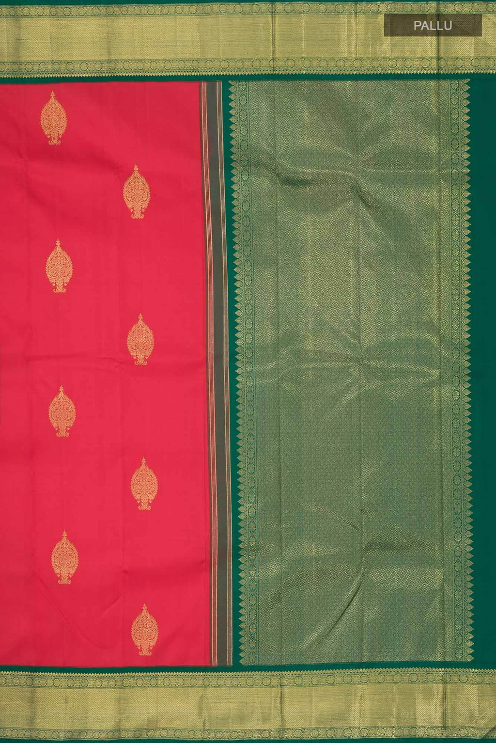 Pure Silk Pure Zari Red Kanchipuram Saree