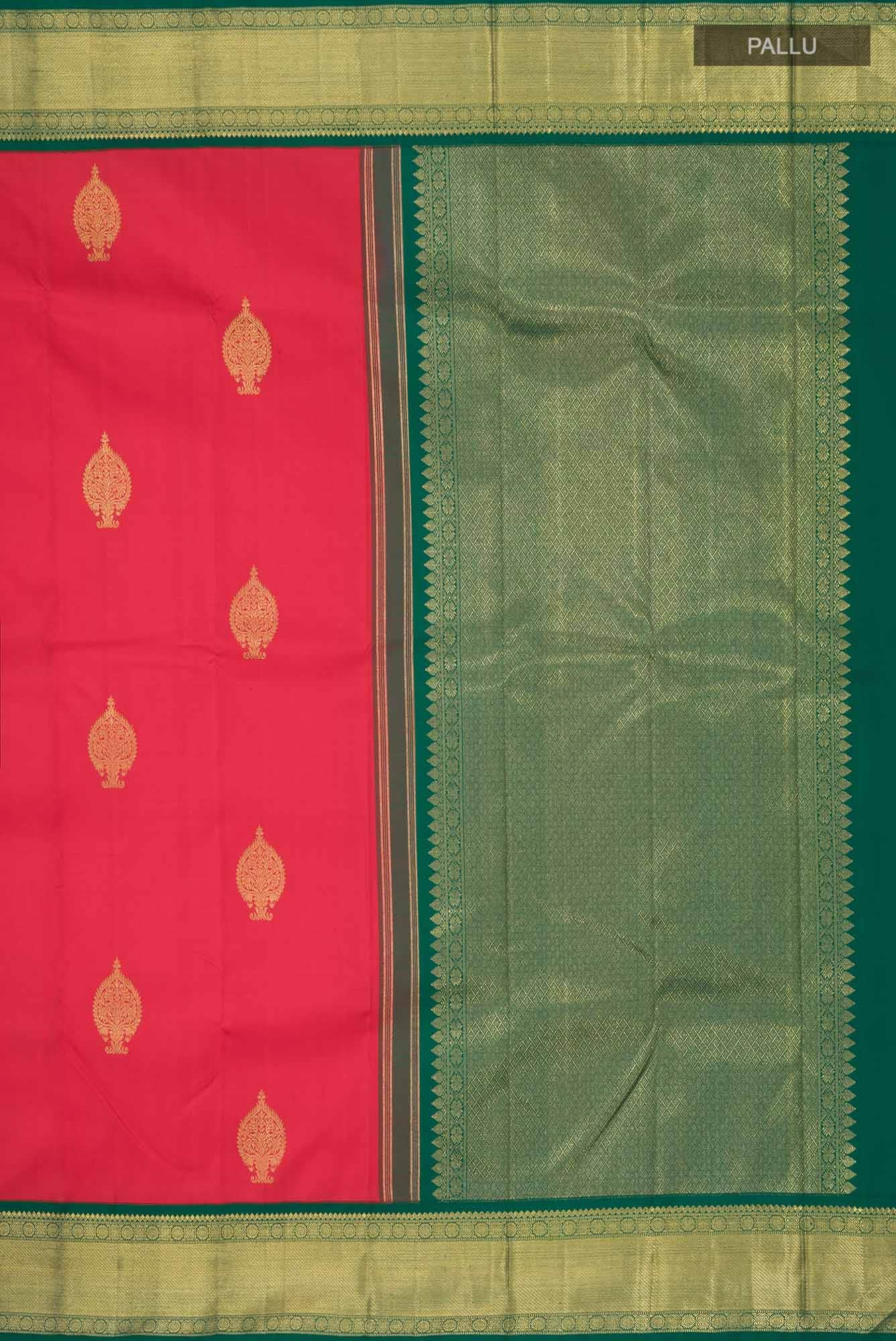 Pure Silk Pure Zari Red Kanchipuram Saree