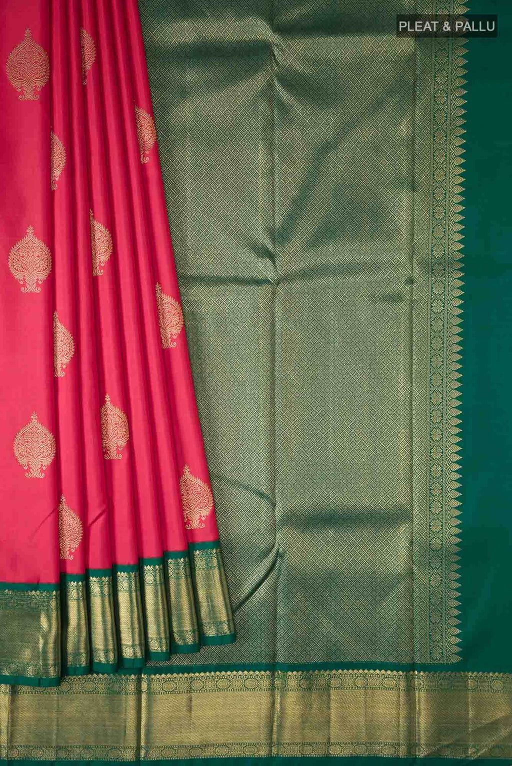 Pure Silk Pure Zari Red Kanchipuram Saree