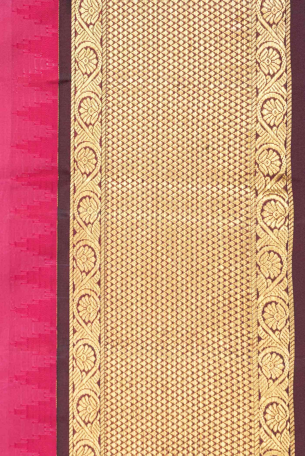 Pink Dual Tone Kanchipuram Silk Saree
