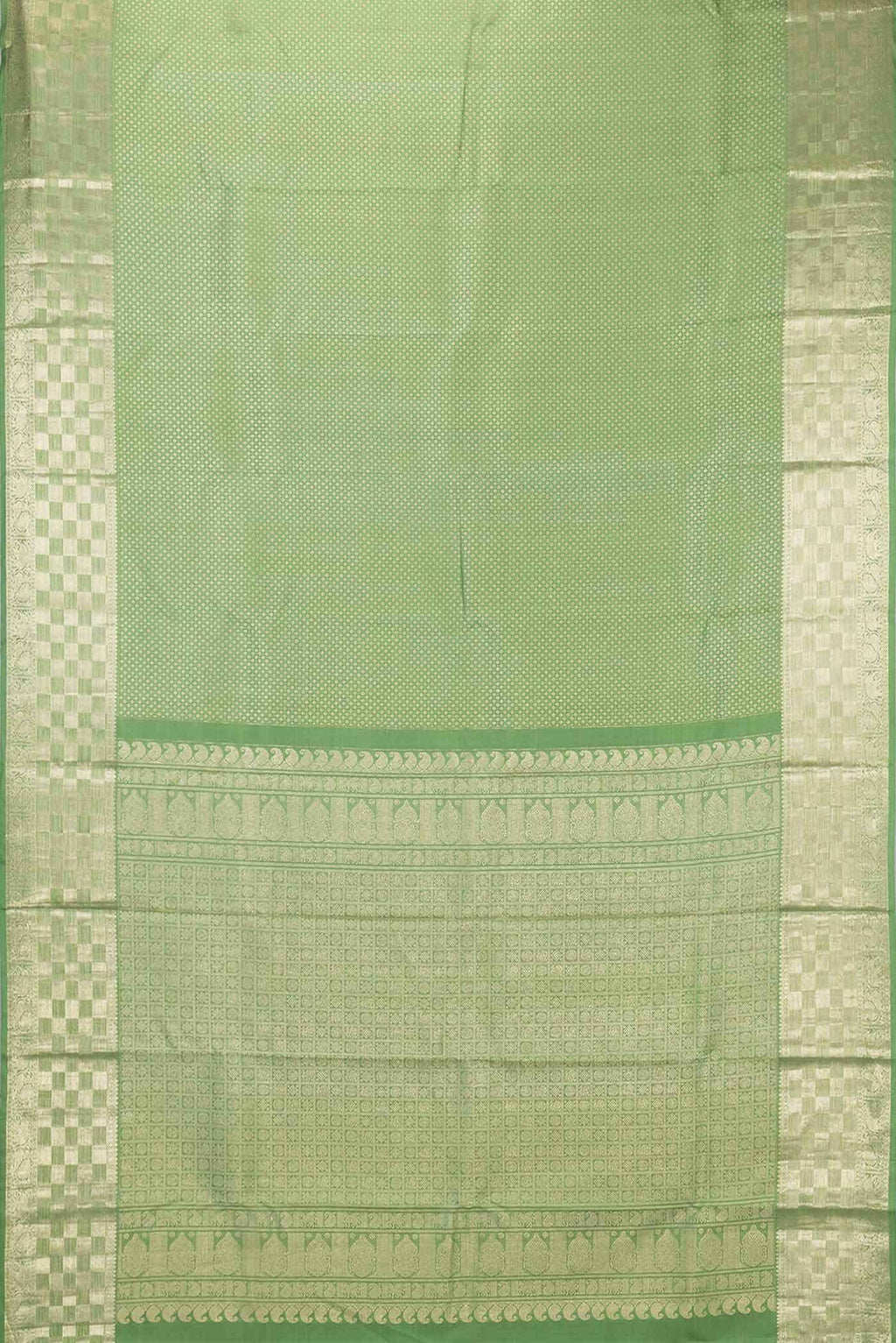 Green Dual Tone Kanchipuram Silk Saree