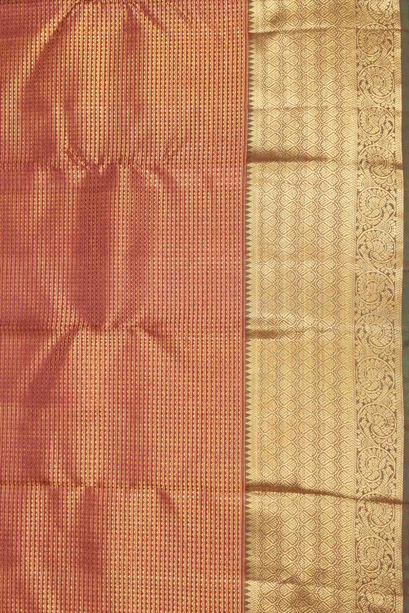 Maroon Dual Tone Kanchipuram Silk Saree