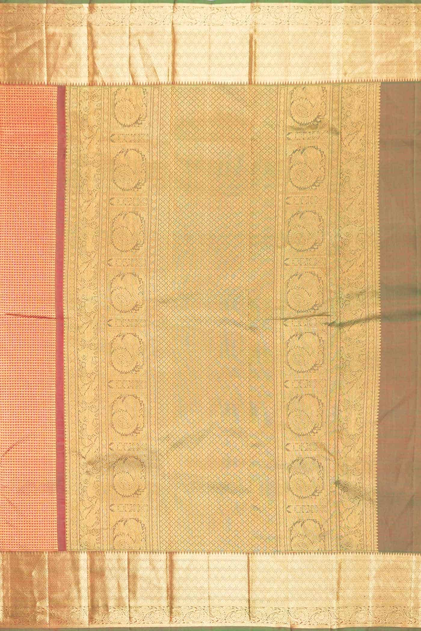 Maroon Dual Tone Kanchipuram Silk Saree