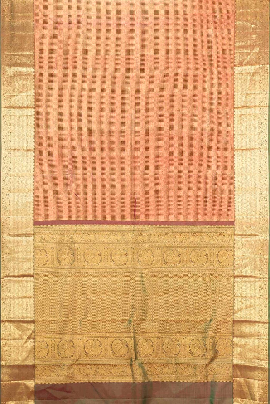 Maroon Dual Tone Kanchipuram Silk Saree