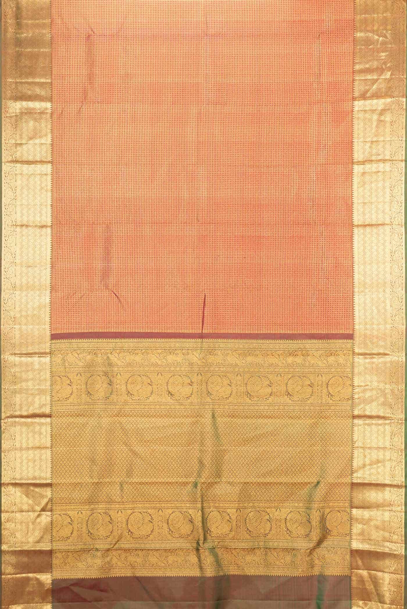 Maroon Dual Tone Kanchipuram Silk Saree