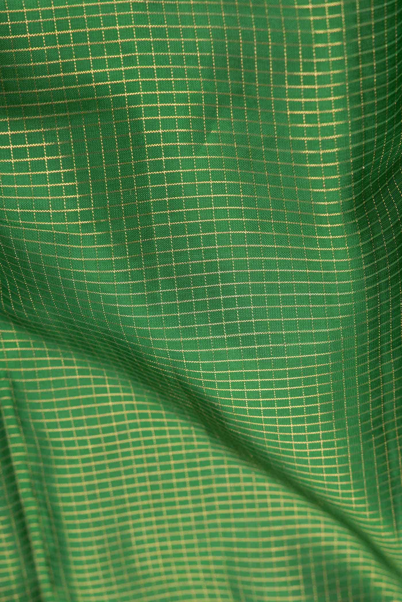 Green Dual Tone Kanchipuram Silk Saree