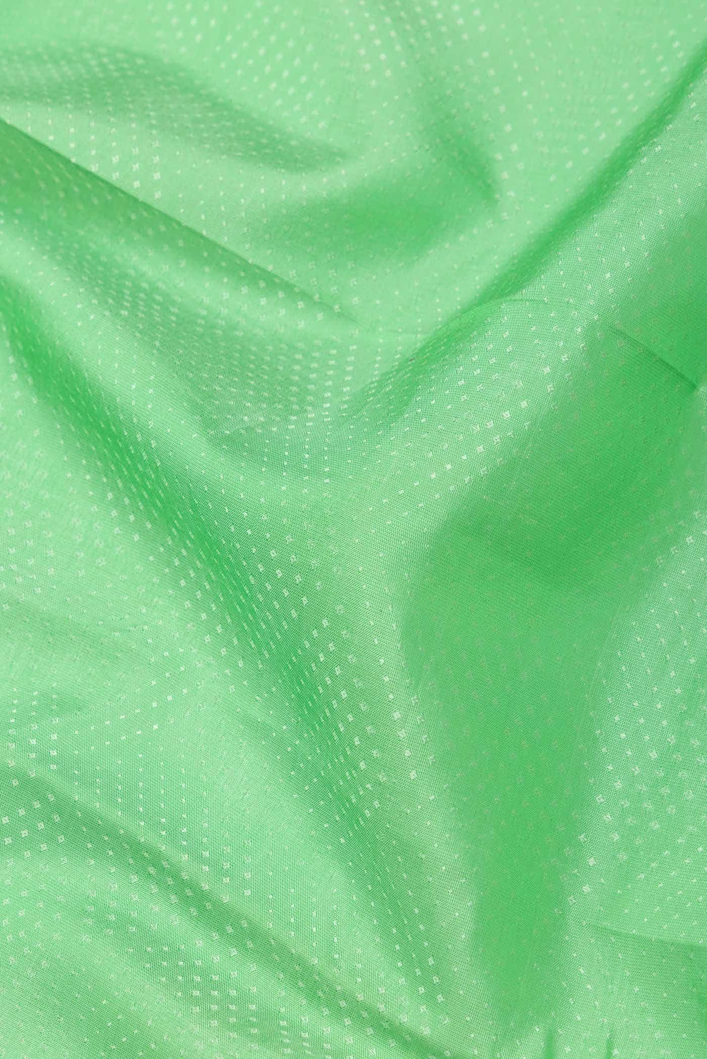 Parrot Green Dual Tone Kanchipuram Silk Saree