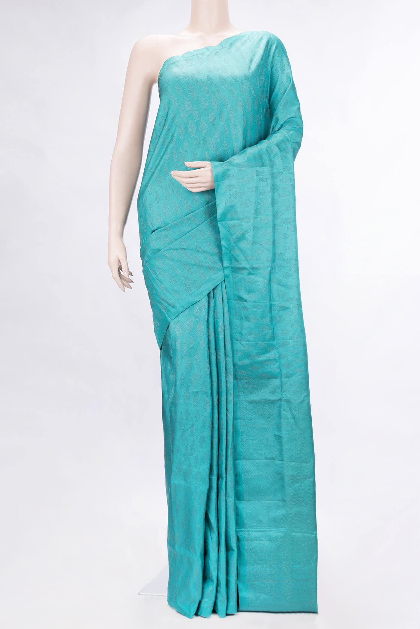 Blue Dual Tone Soft Silk Saree