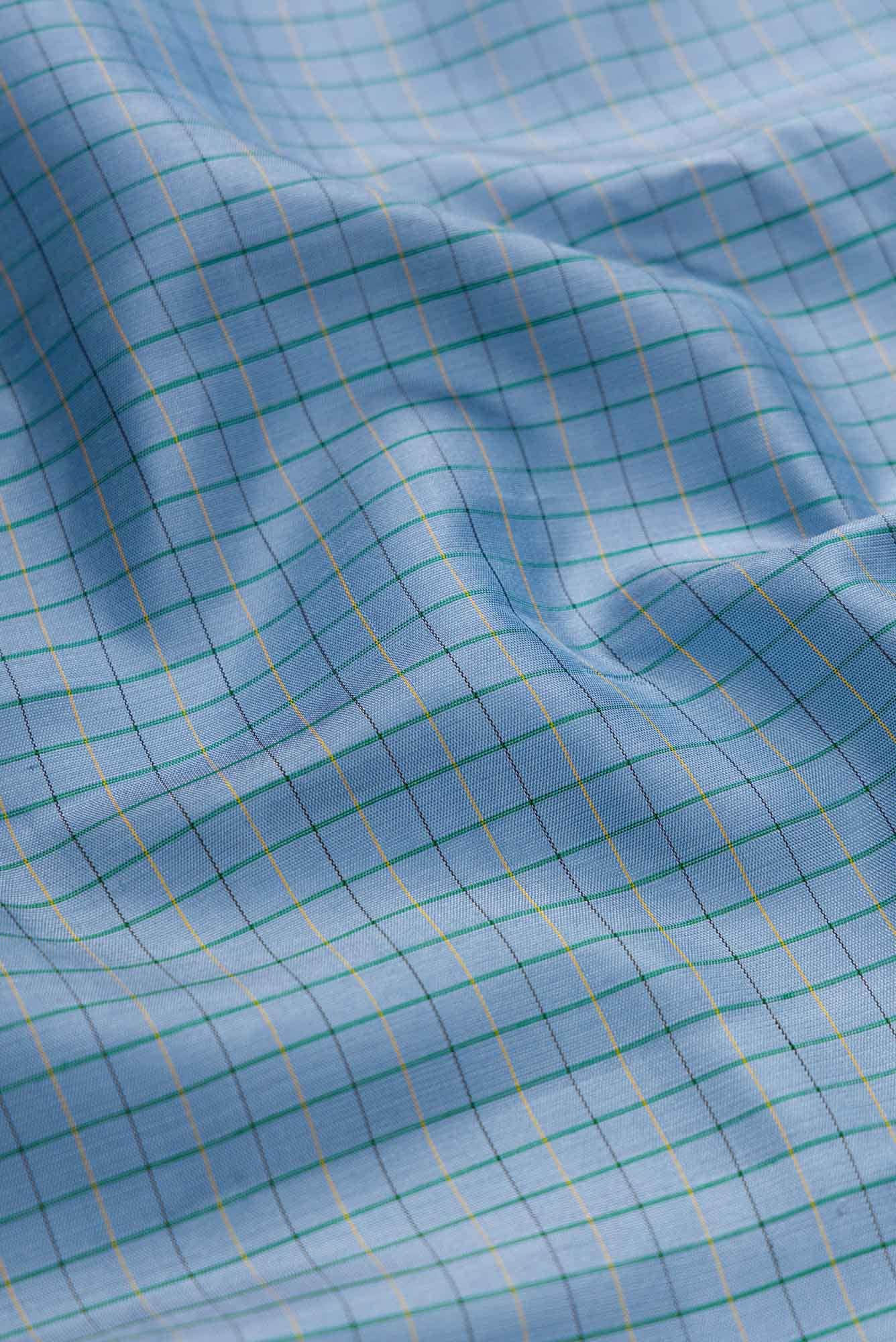 Blue Gadwal Silk Saree