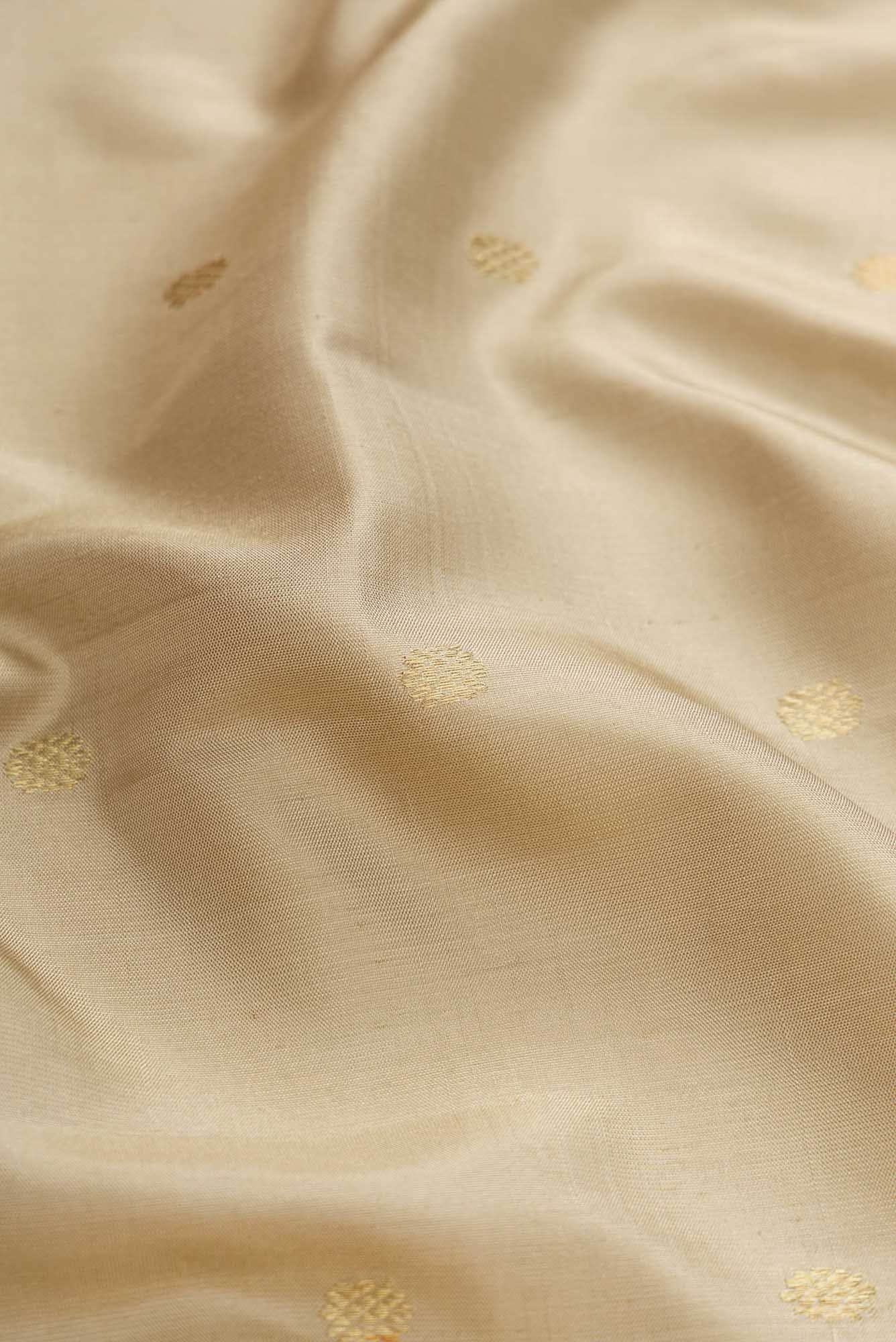 Beige Dual Tone Gadwal Silk Saree