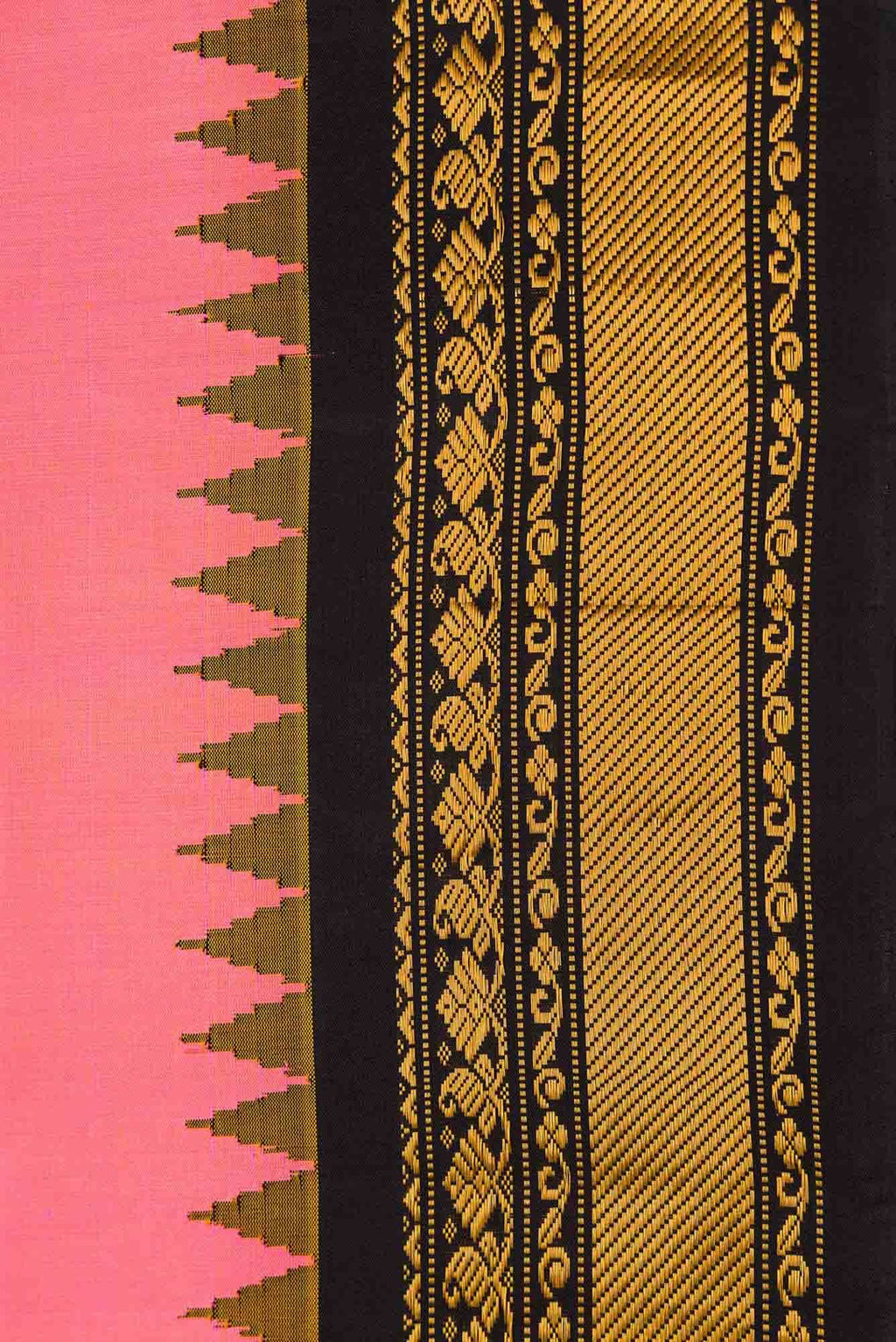 Pink Dual Tone Gadwal Silk Saree
