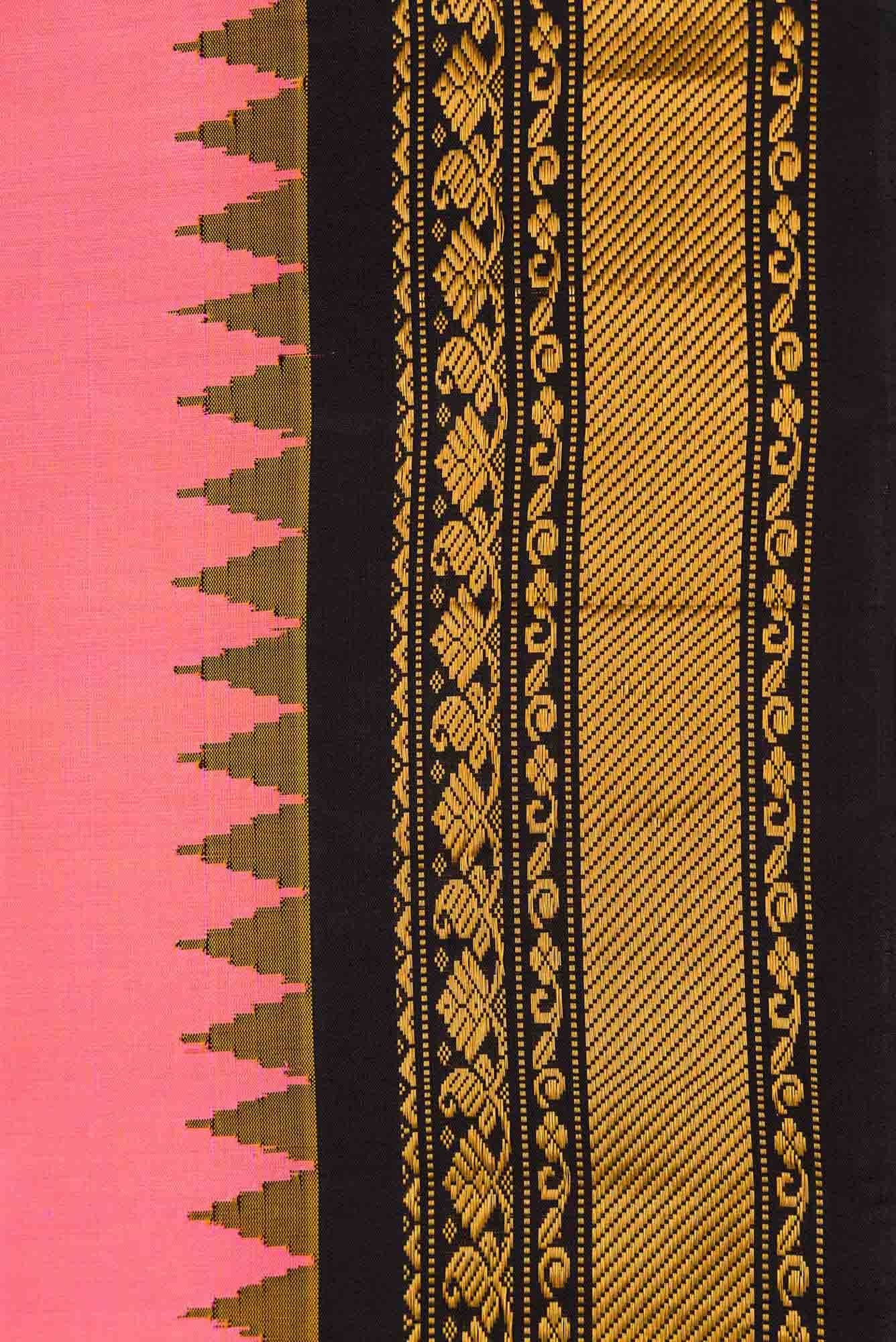 Pink Dual Tone Gadwal Silk Saree