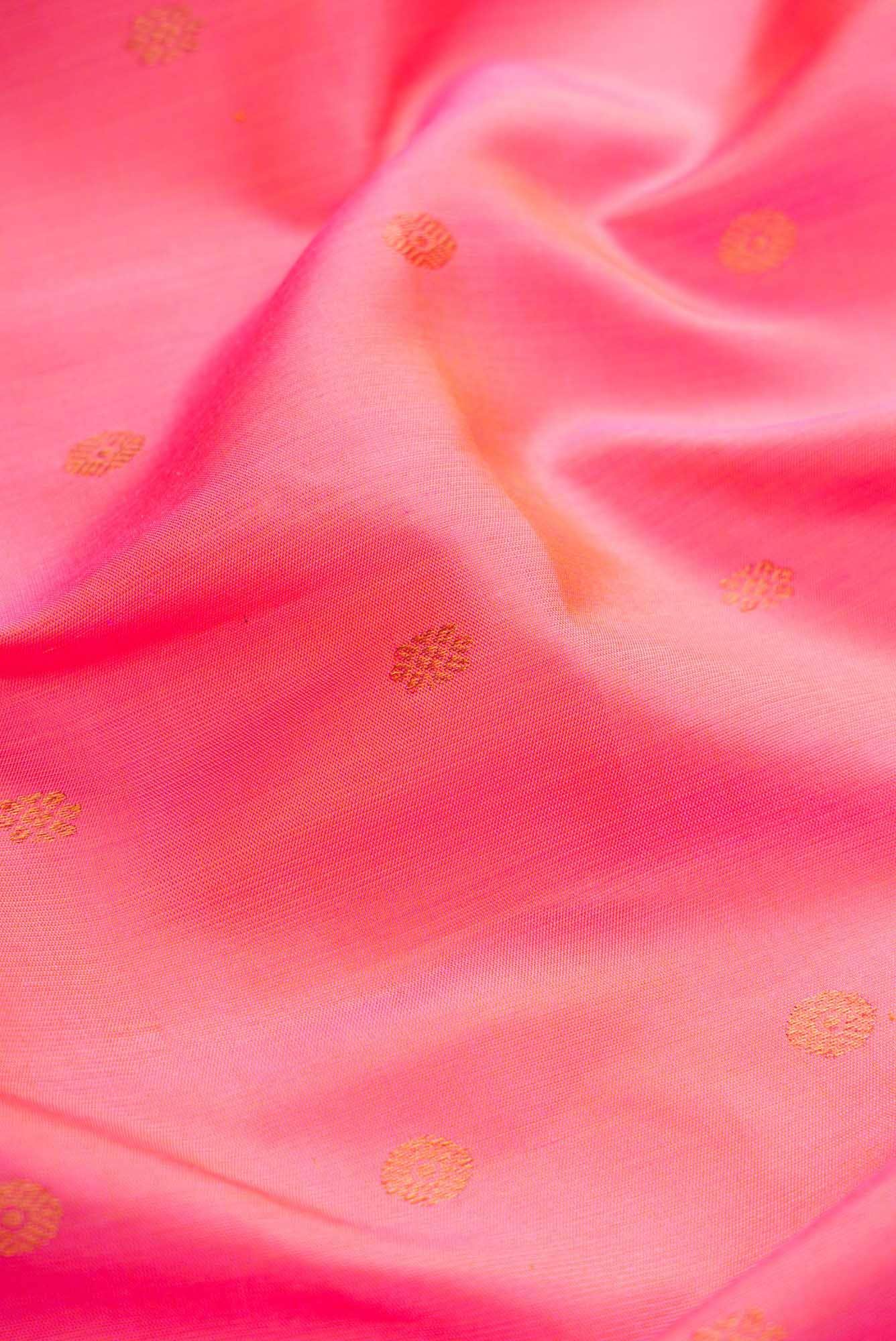 Pink Dual Tone Gadwal Silk Saree
