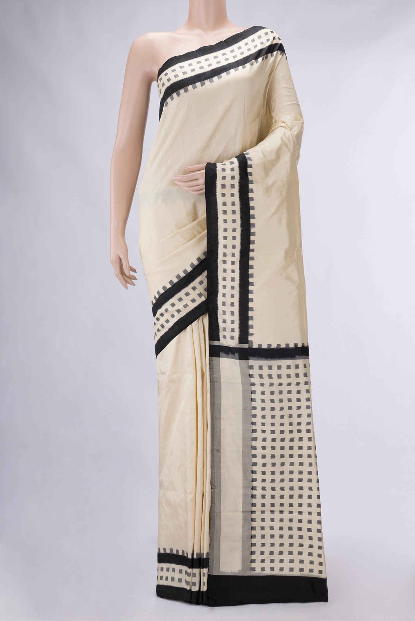 Sandal Double Ikat Saree