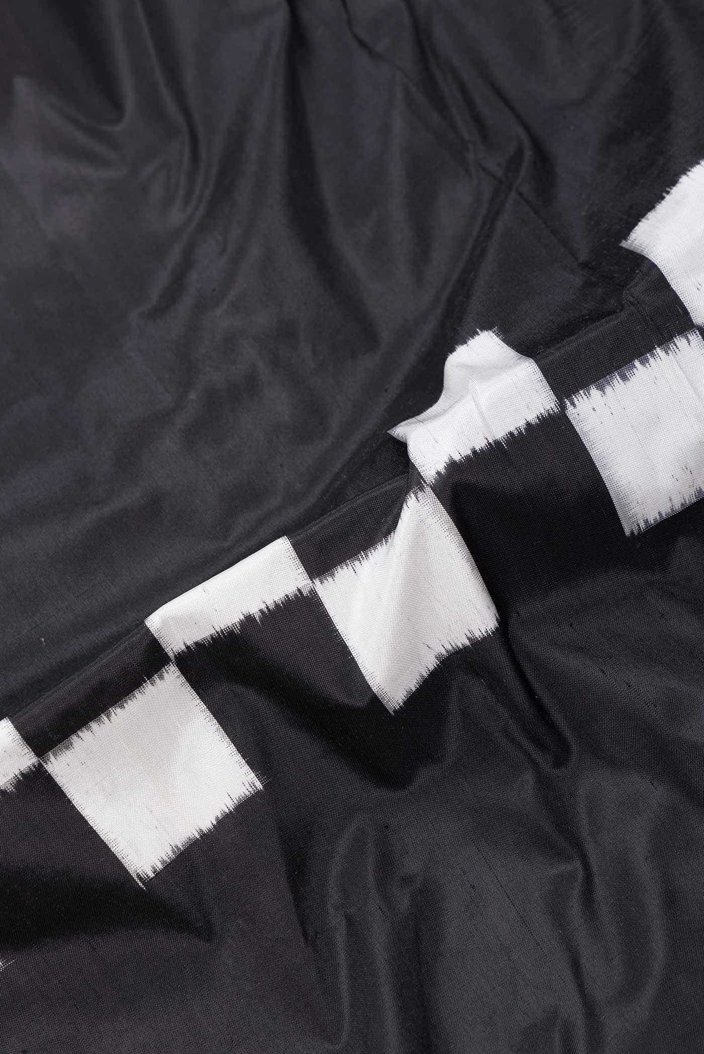 Black Double Ikat Saree