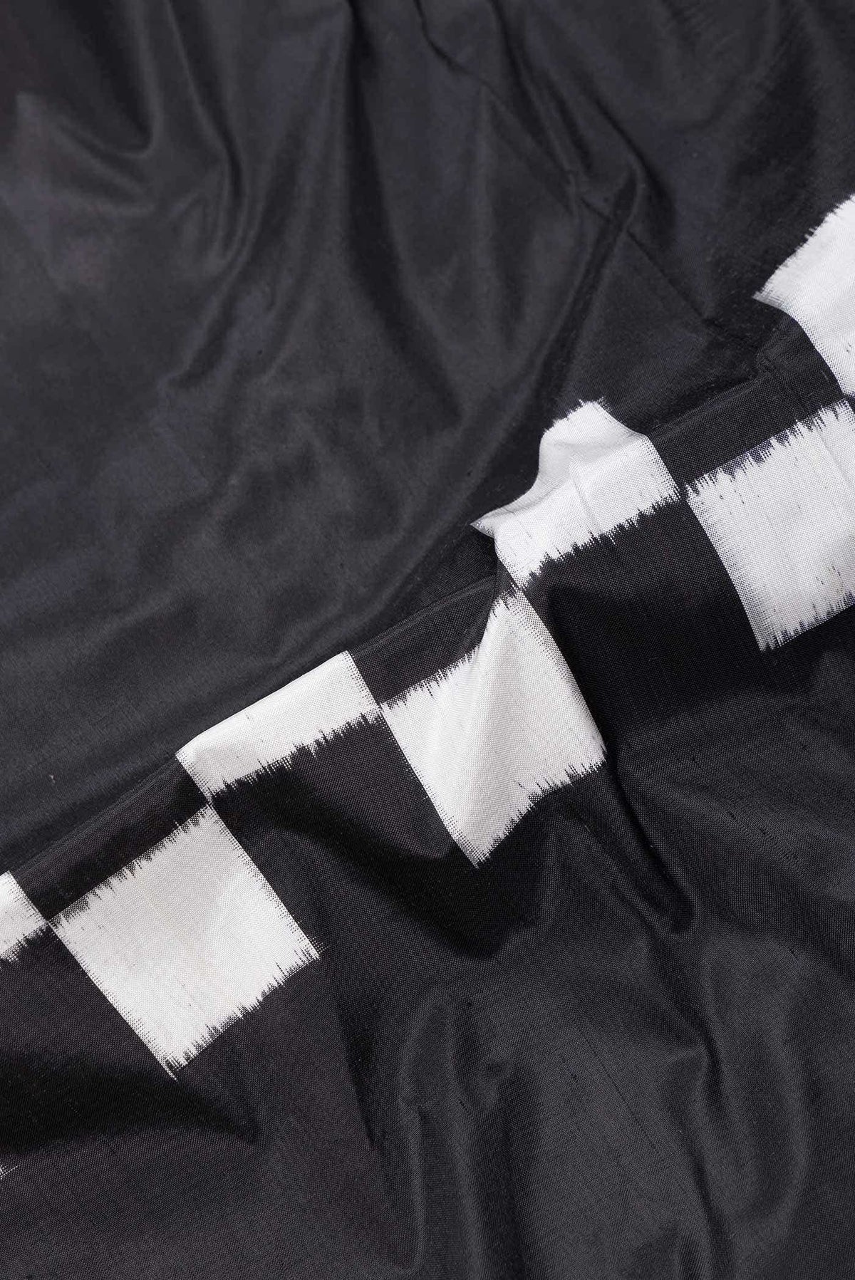 Black Double Ikat Saree