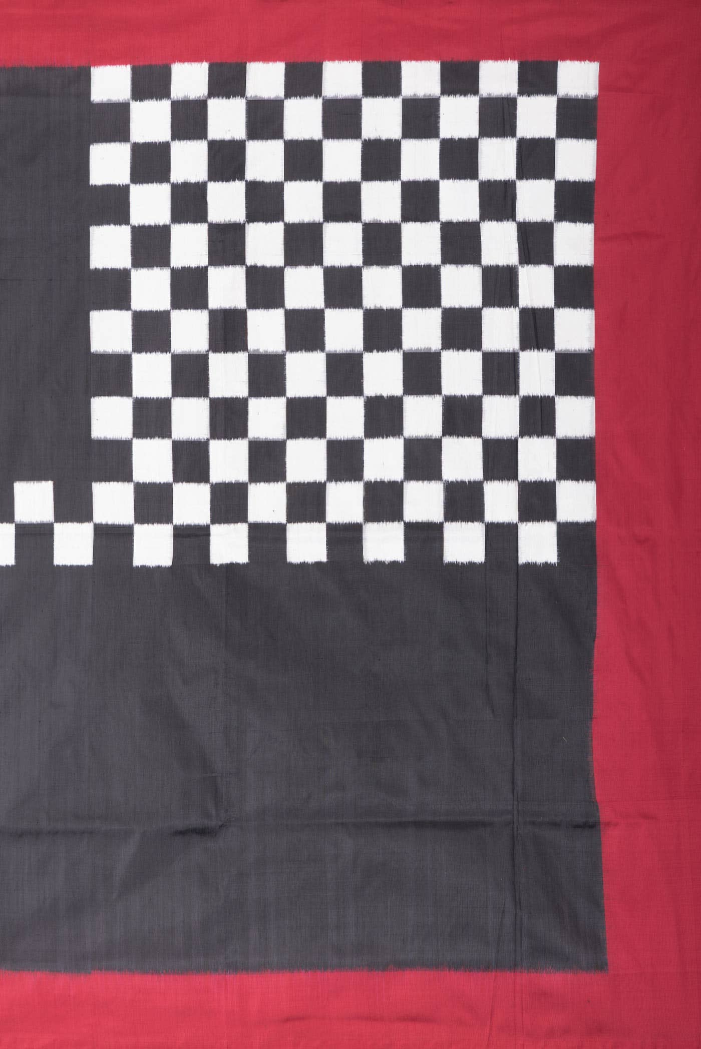 Black Double Ikat Saree