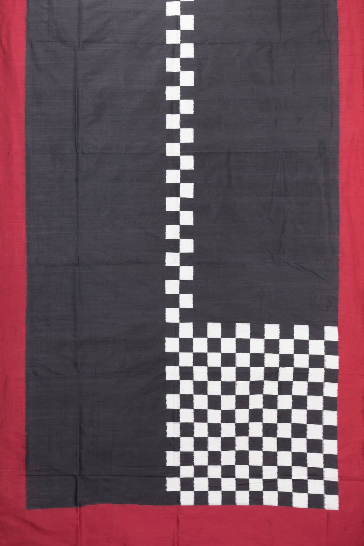 Black Double Ikat Saree