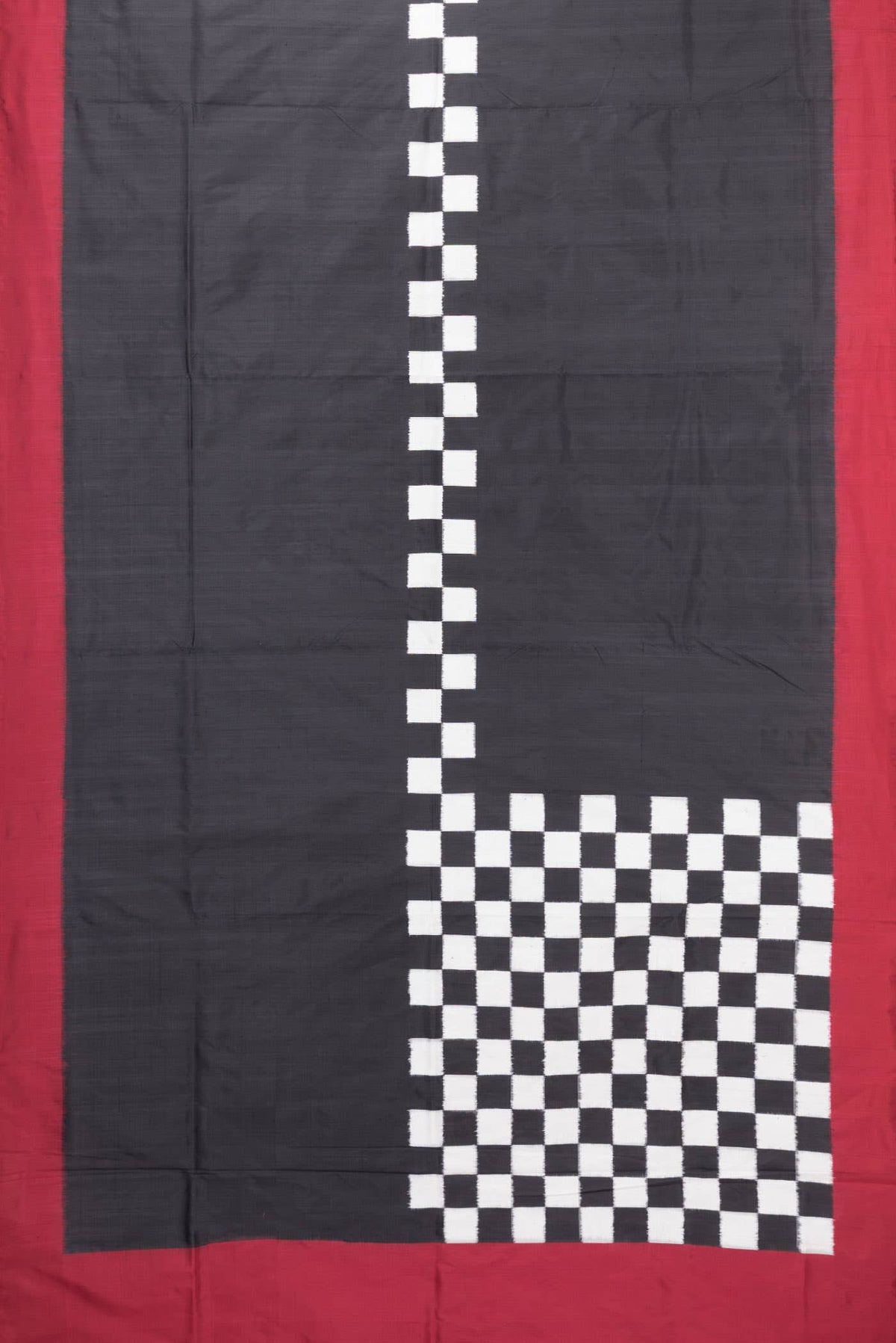 Black Double Ikat Saree