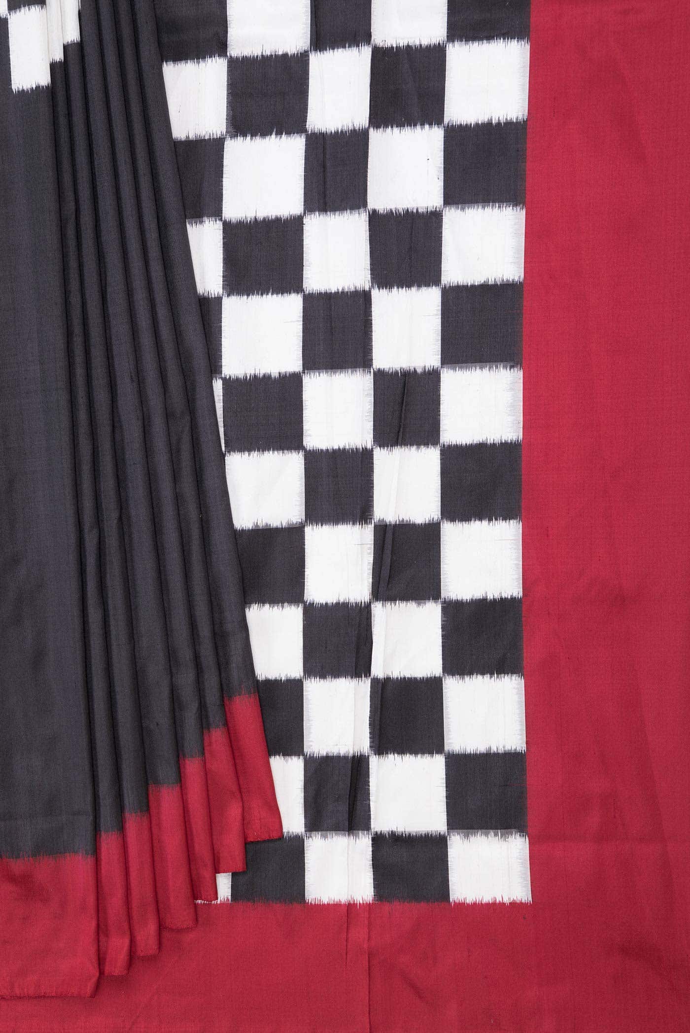 Black Double Ikat Saree