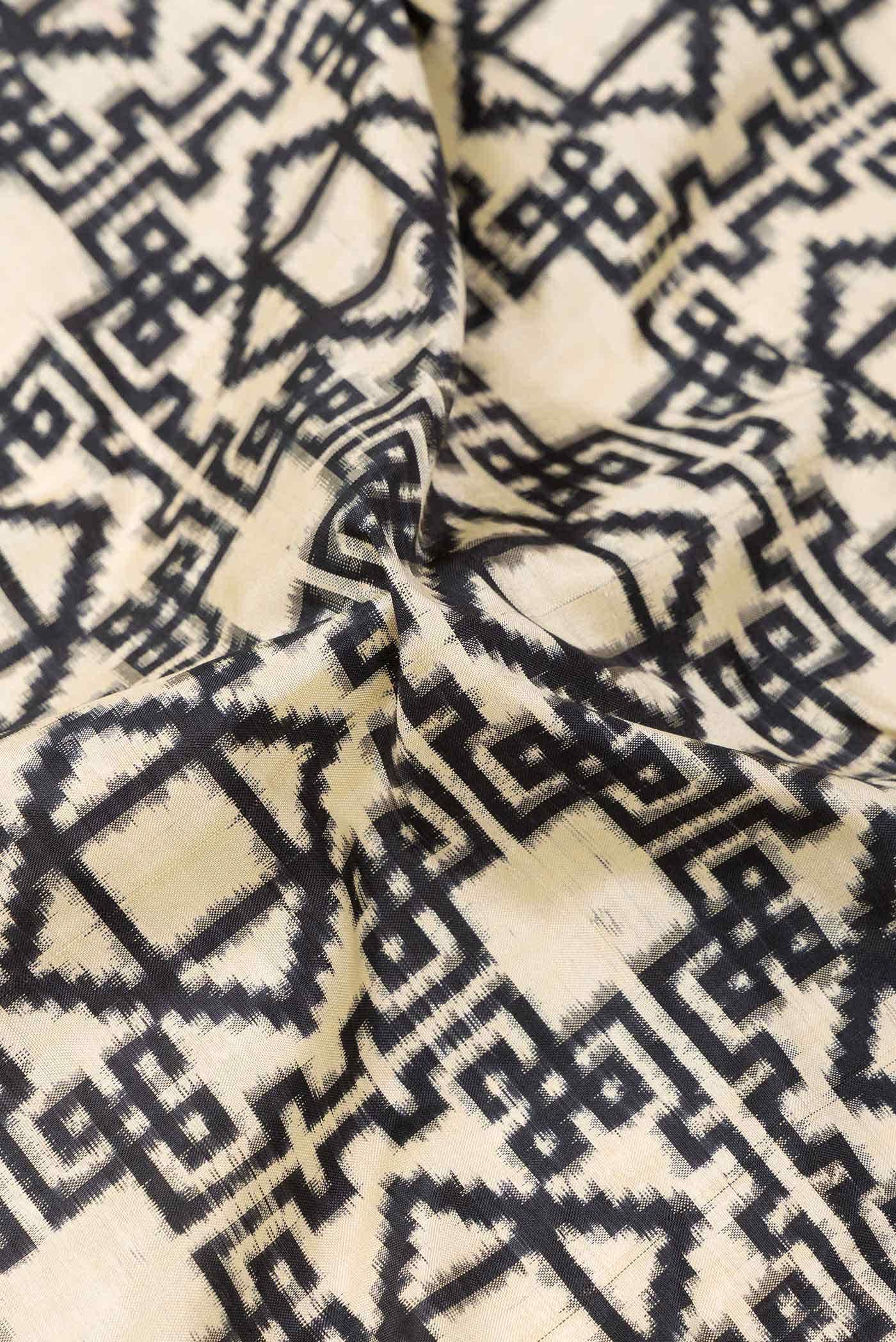 Sandal Double Ikat Saree