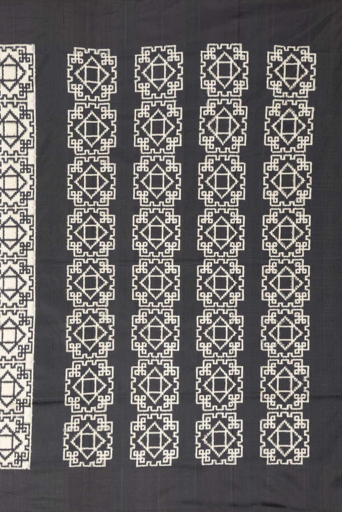 Sandal Double Ikat Saree