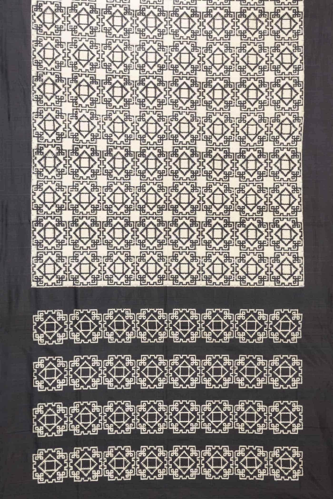 Sandal Double Ikat Saree
