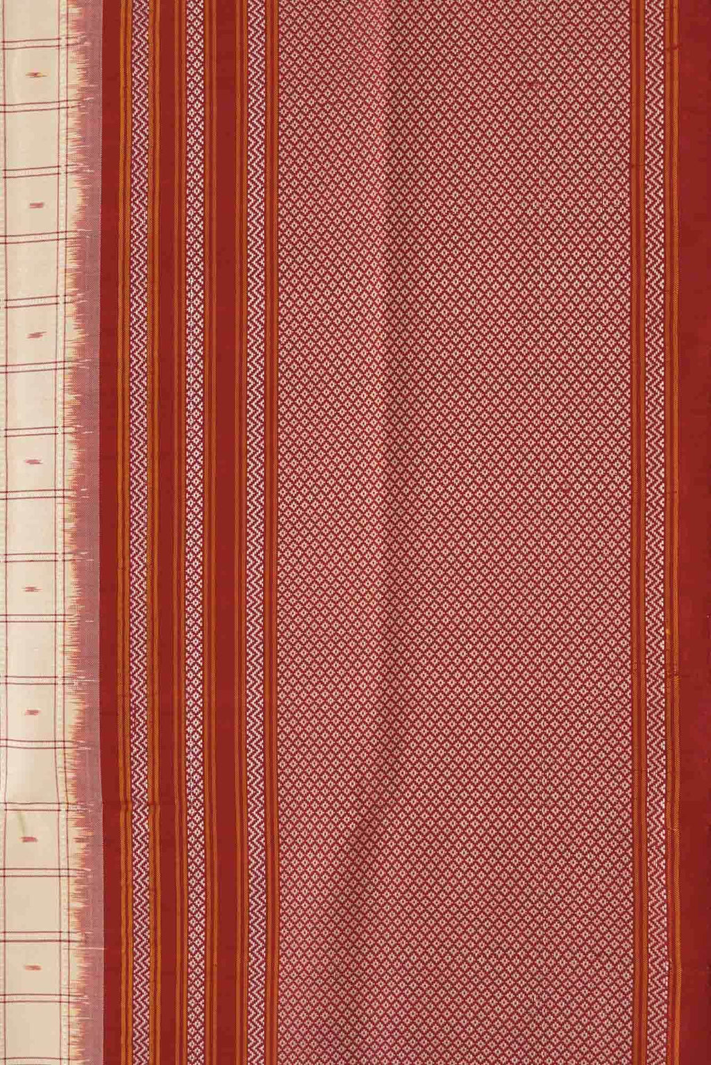 Sandal Dual Tone Double Ikat Saree