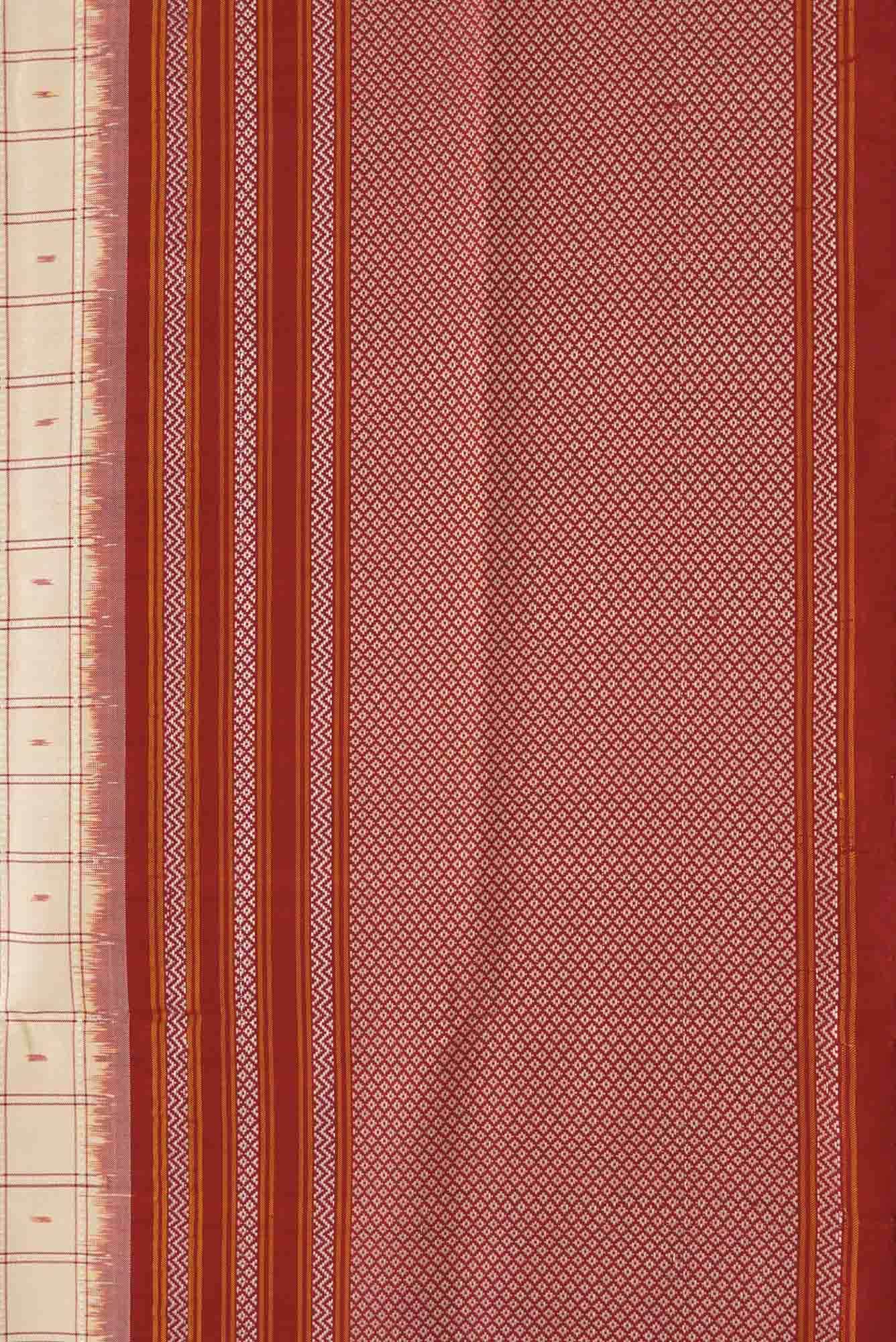 Sandal Dual Tone Double Ikat Saree