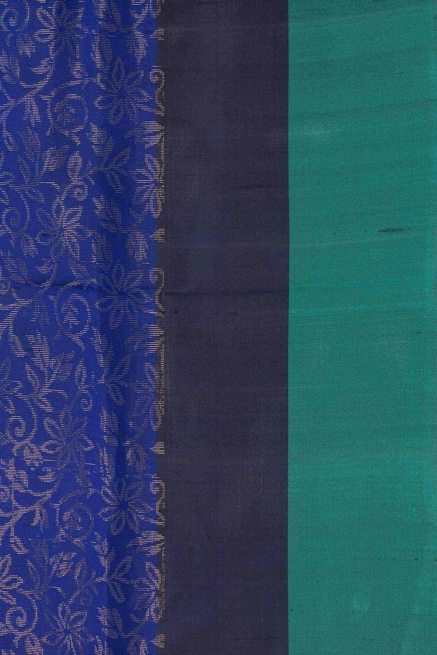 Royal Blue Dual Tone Soft Silk Saree