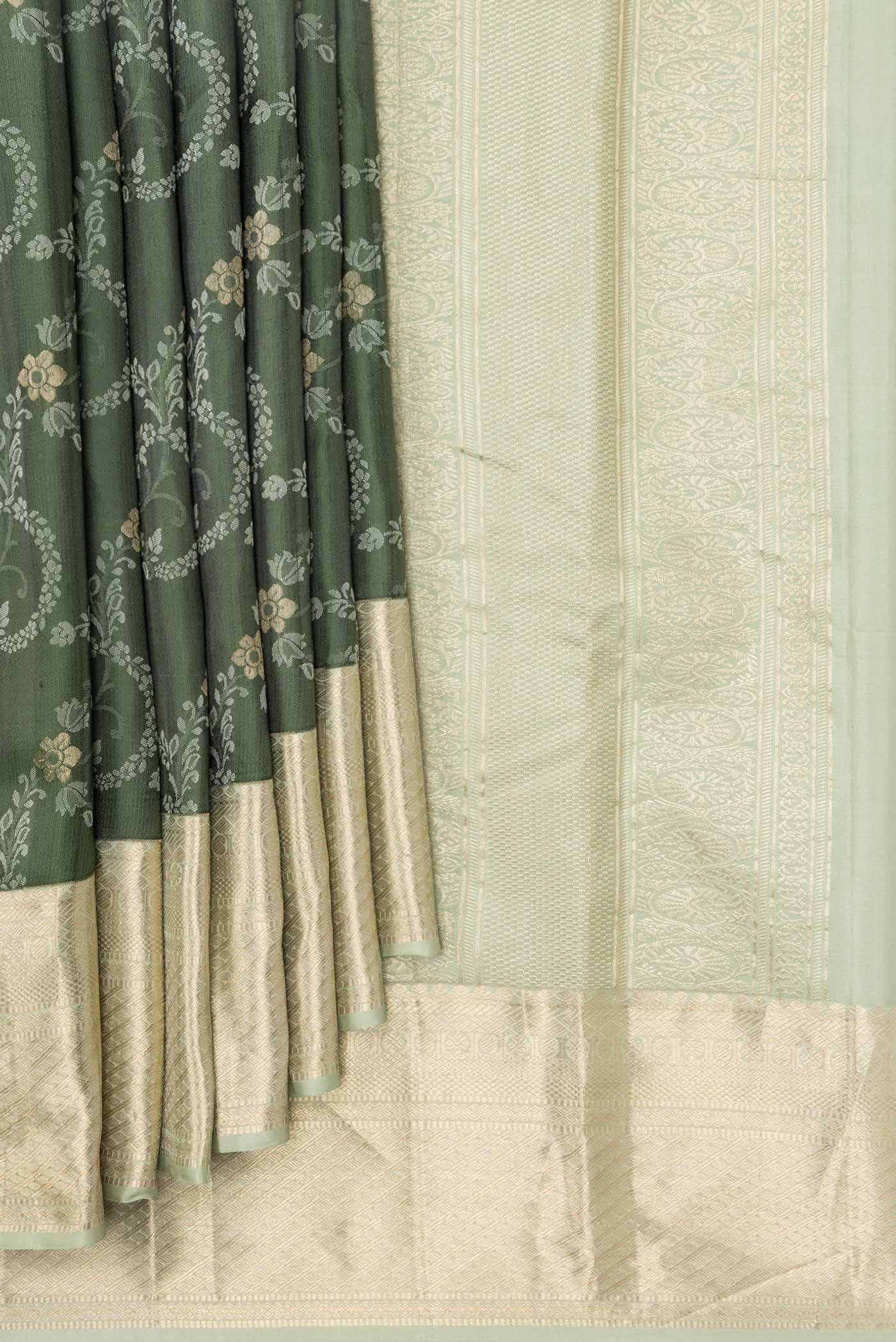 Green Kanchipuram Silk Saree