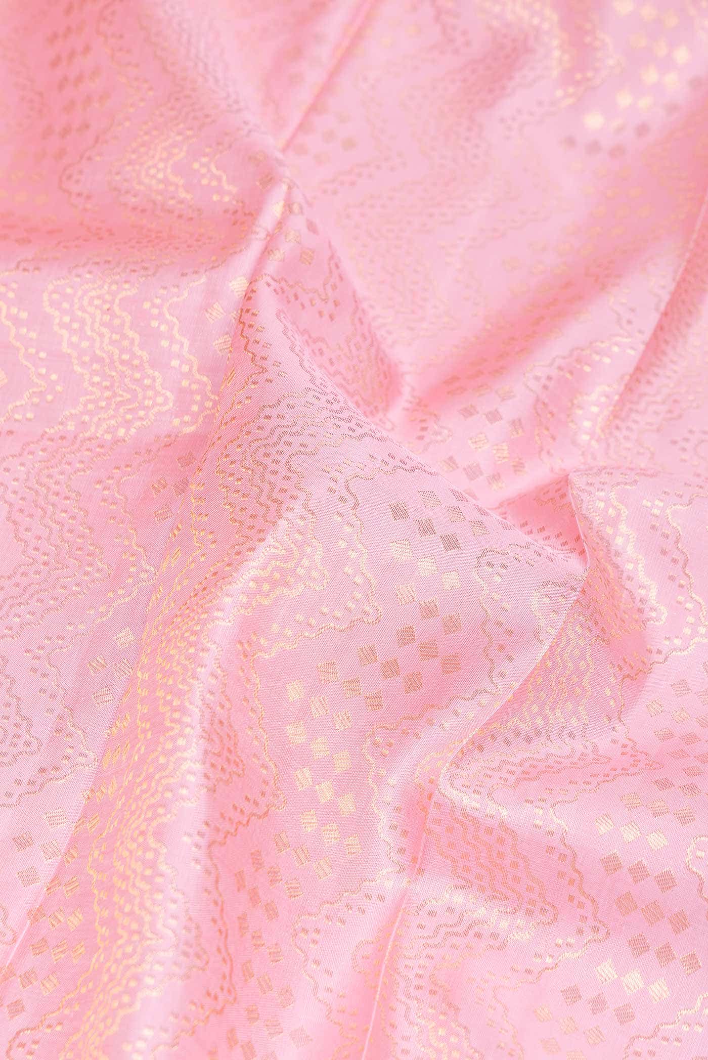 Pink Dual Tone Kanchipuram Silk Saree