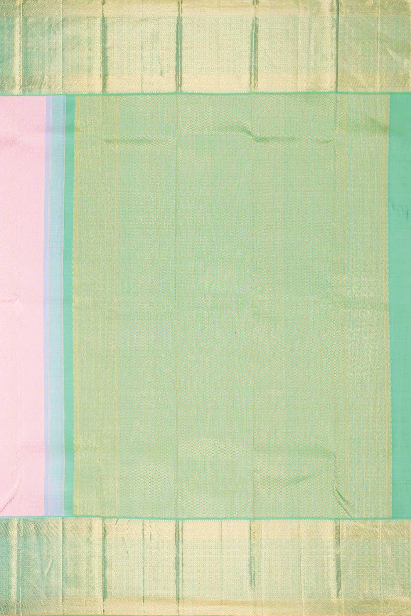 Pink Dual Tone Kanchipuram Silk Saree