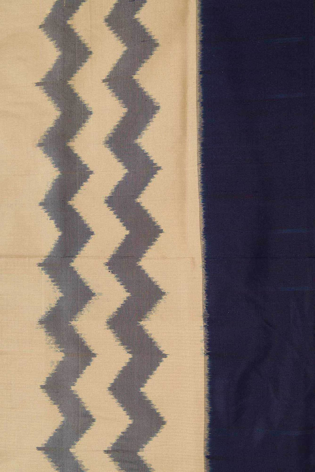 Dark Beige Dual Tone Double Ikat Saree