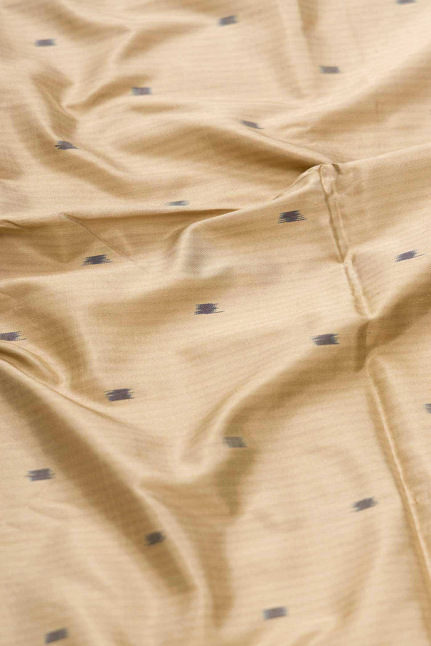 Dark Beige Dual Tone Double Ikat Saree