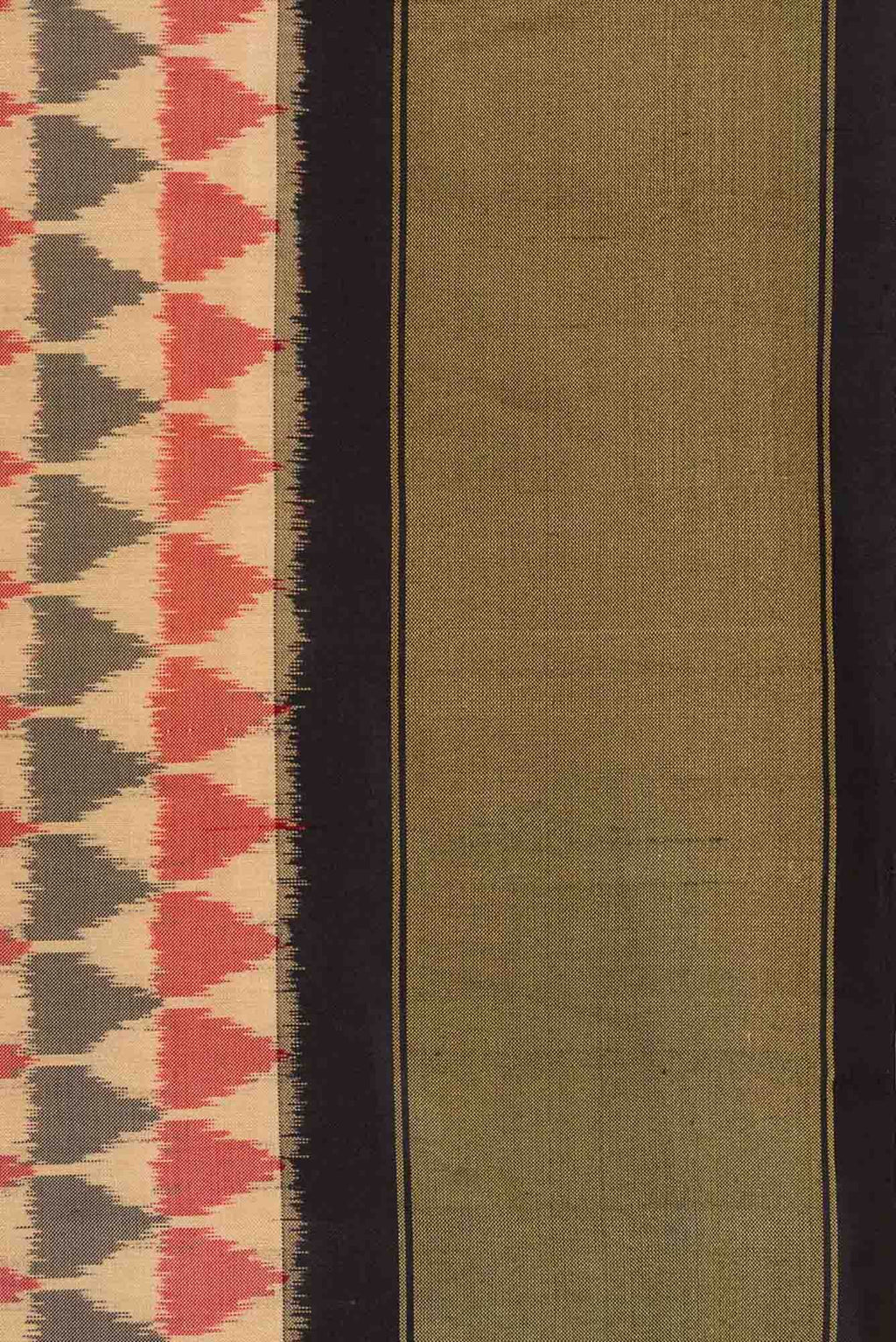 Sandal Dual Tone Double Ikat Saree