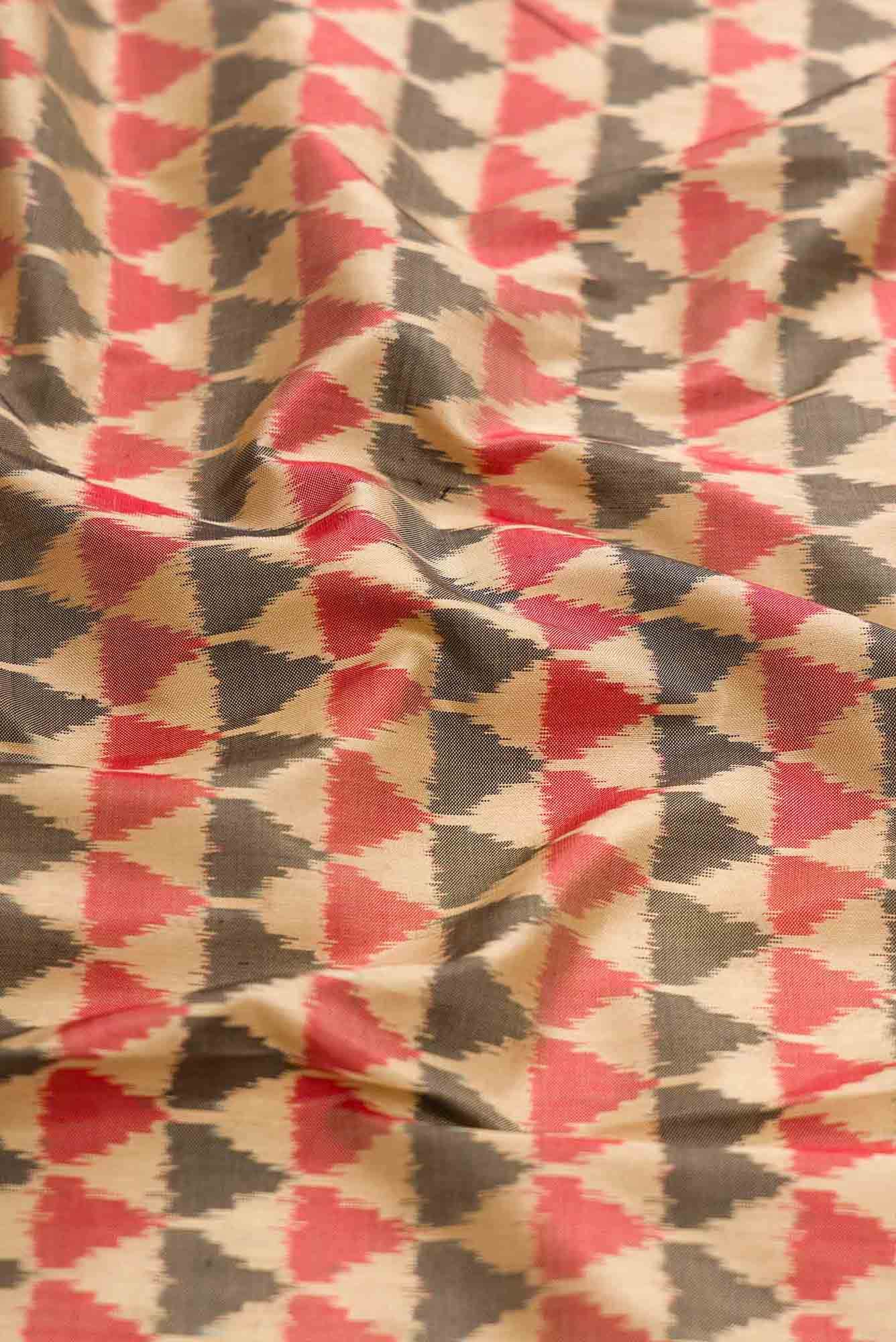 Sandal Dual Tone Double Ikat Saree