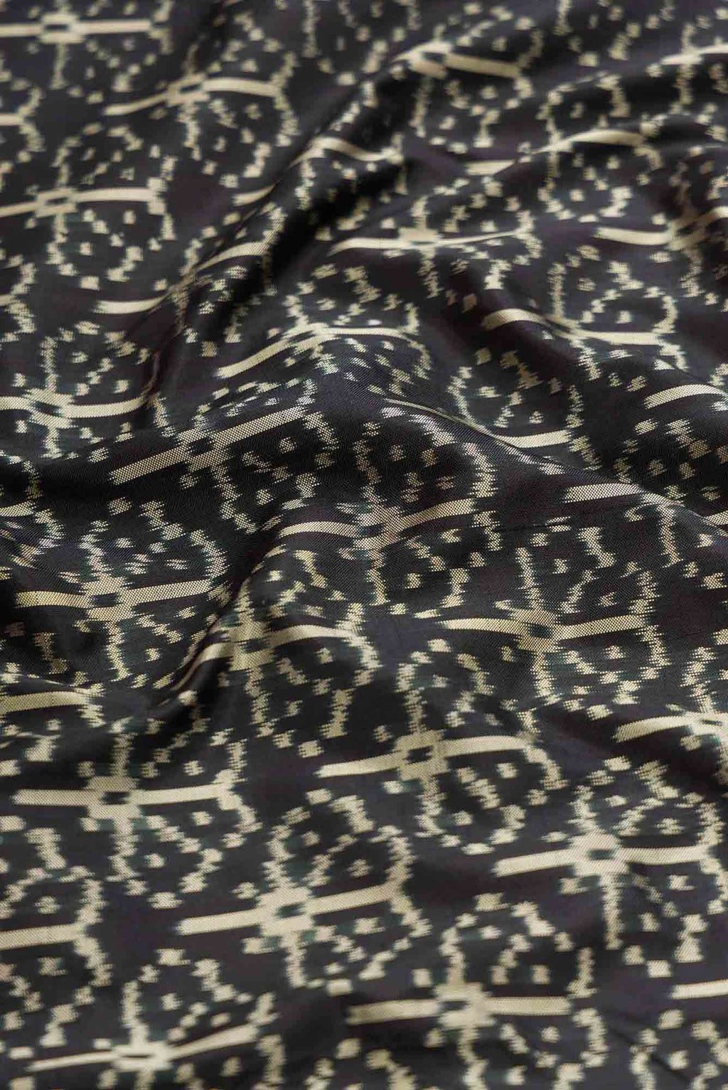 Black Dual Tone Double Ikat Saree