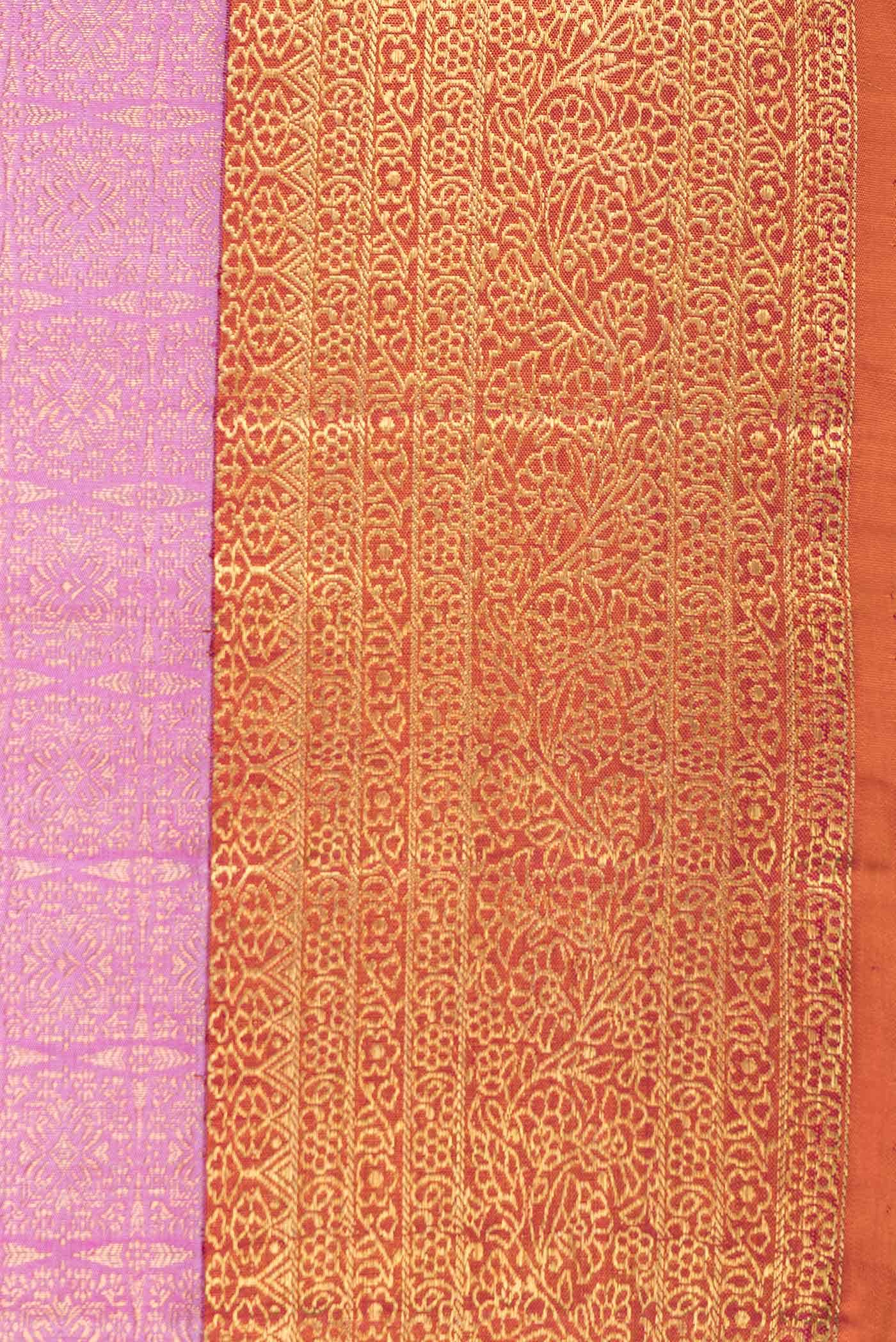 Pink Dual Tone Kanchipuram Silk Saree
