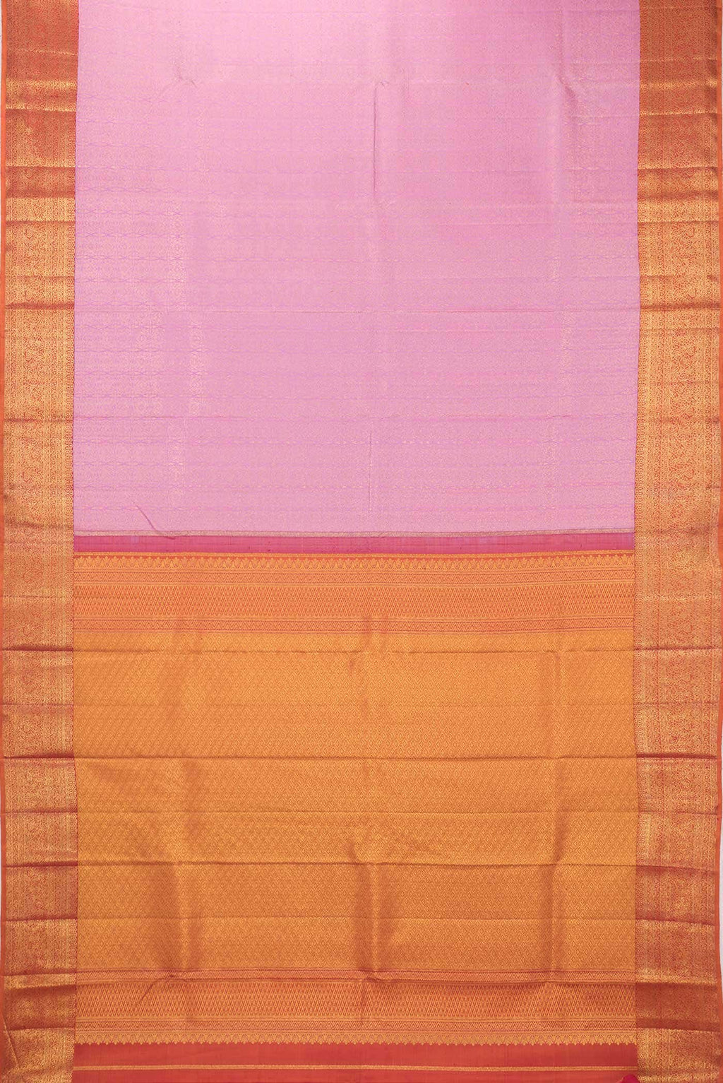 Pink Dual Tone Kanchipuram Silk Saree