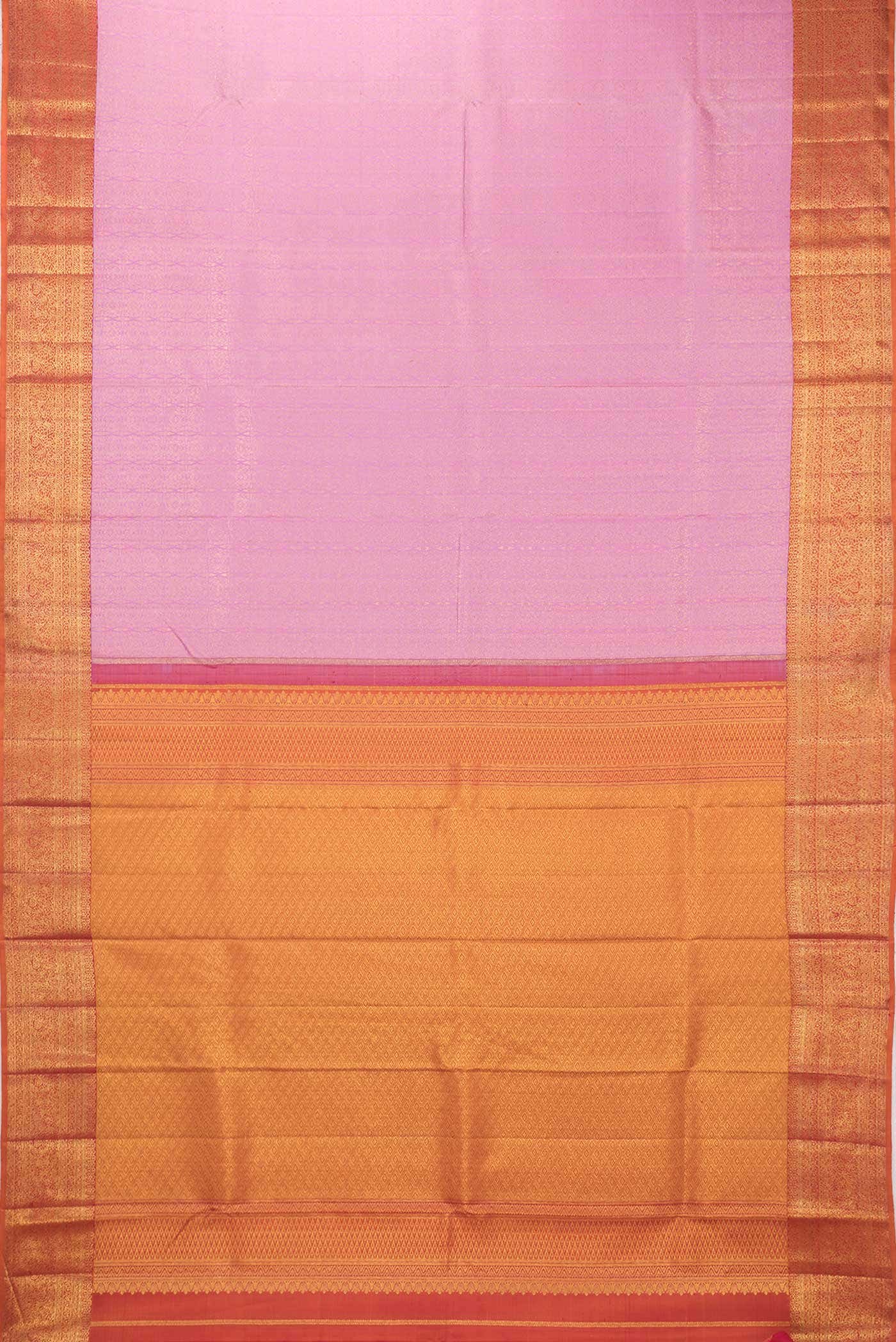 Pink Dual Tone Kanchipuram Silk Saree