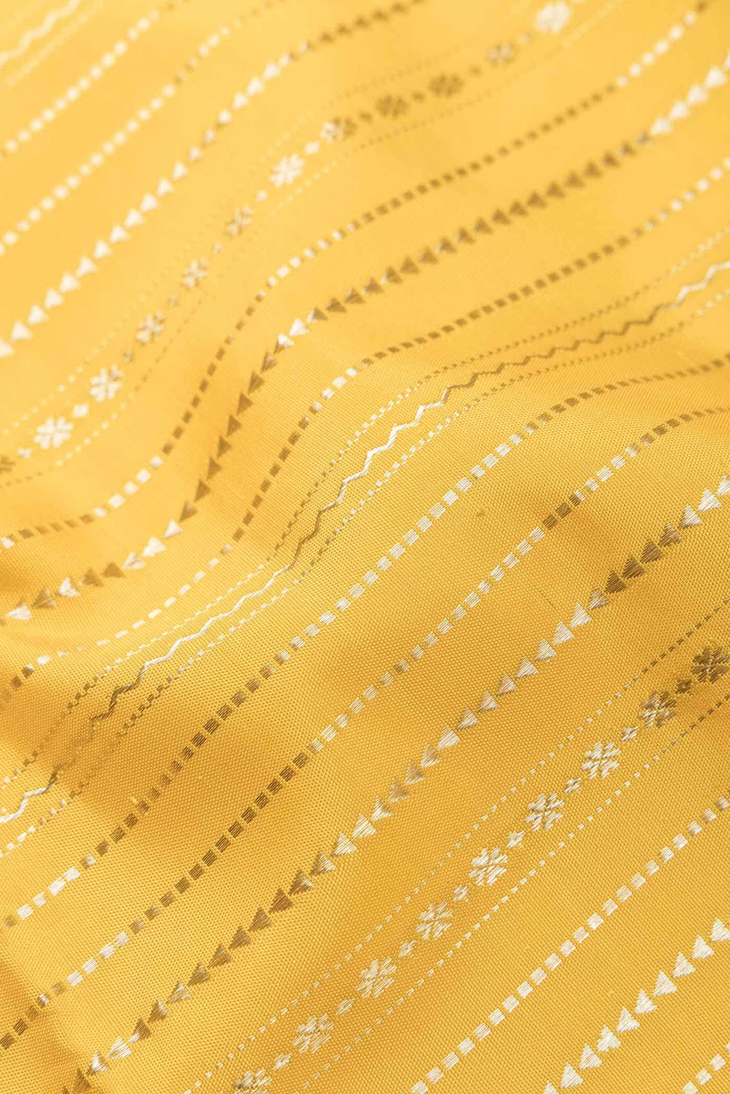 Yellow Dual Tone Kanchipuram Silk Saree