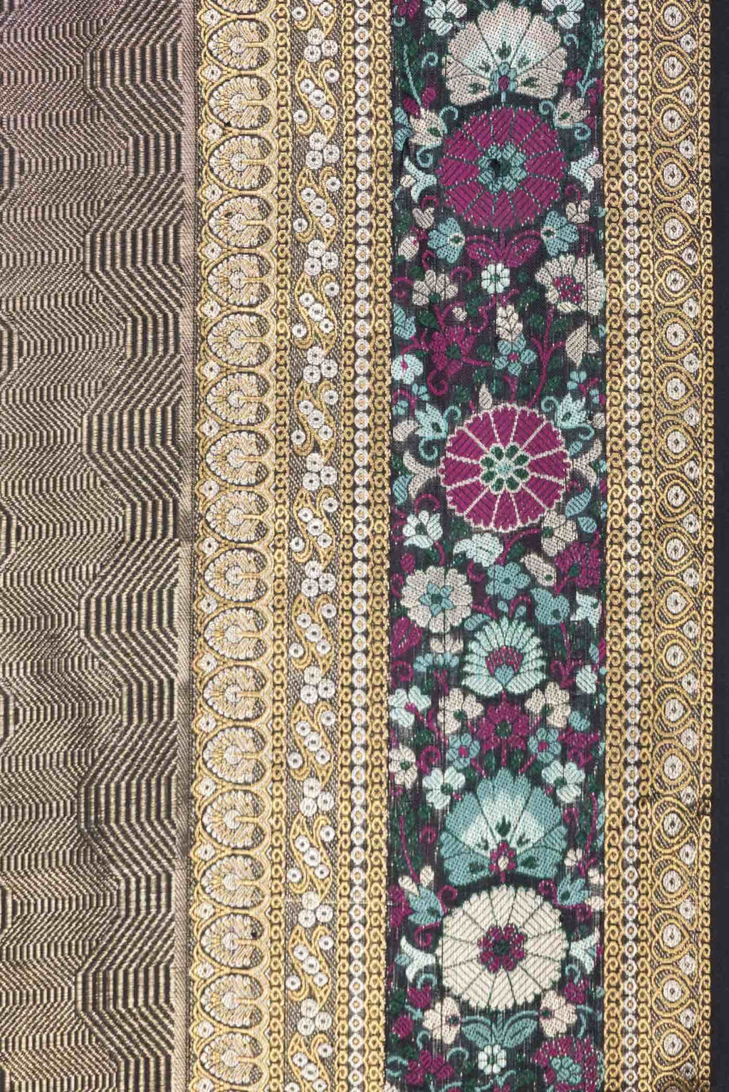 Black Kanchipuram Silk Saree