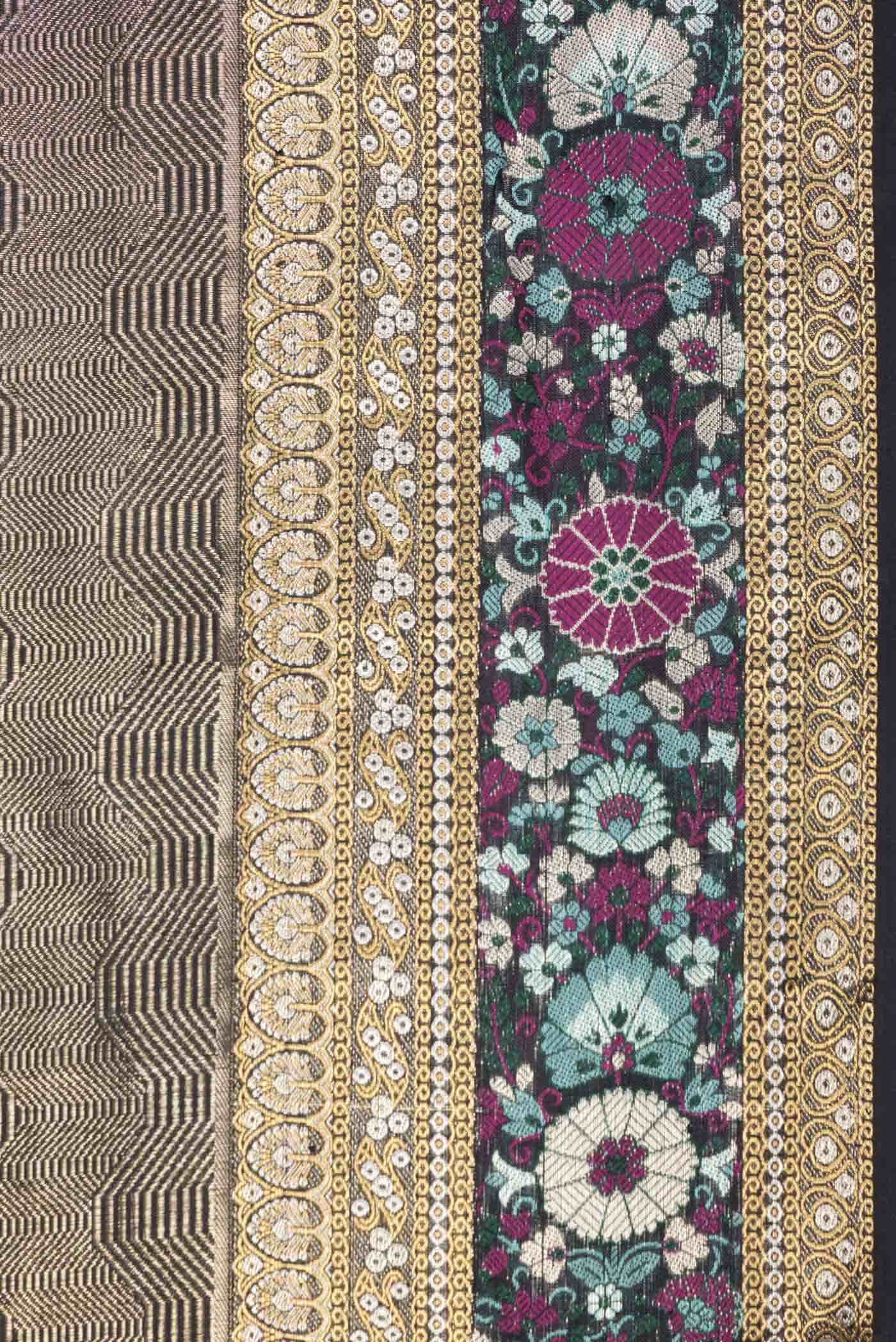 Black Kanchipuram Silk Saree