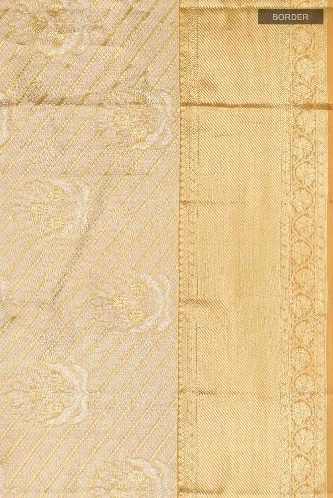 Gold Kanchipuram Tissue Silk Saree