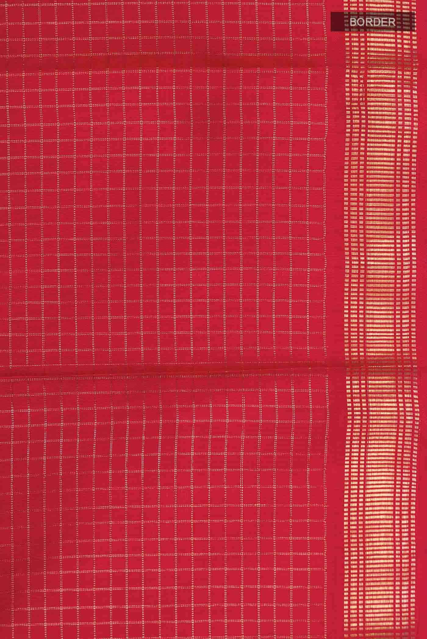 Pure Silk Pure Zari Red Kanchipuram Saree