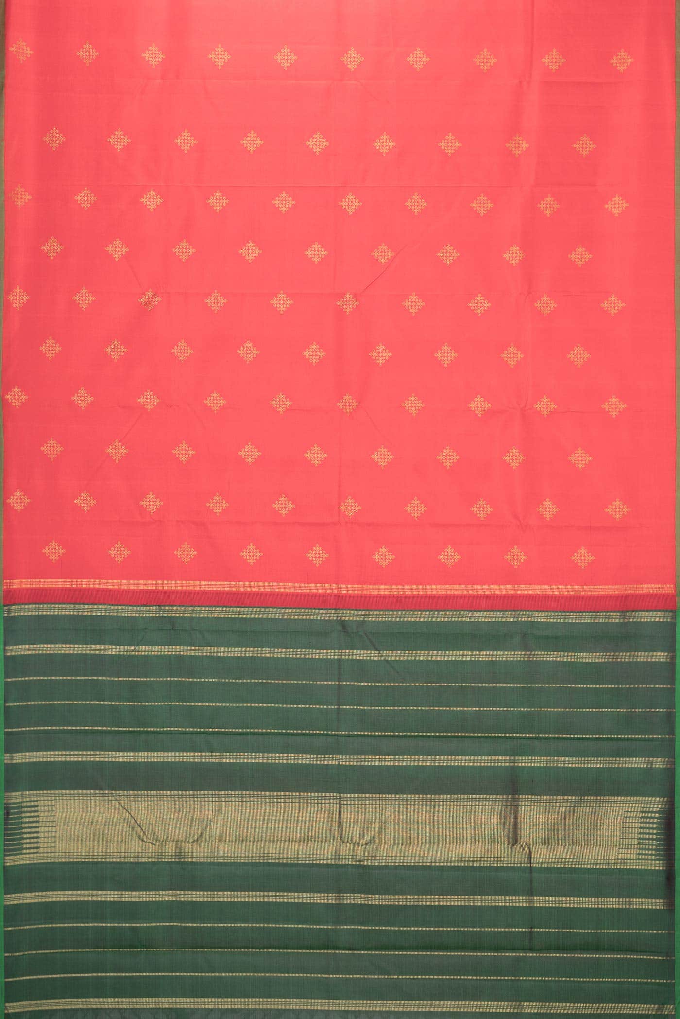 Pure Silk Pure Zari Red Kanchipuram Saree