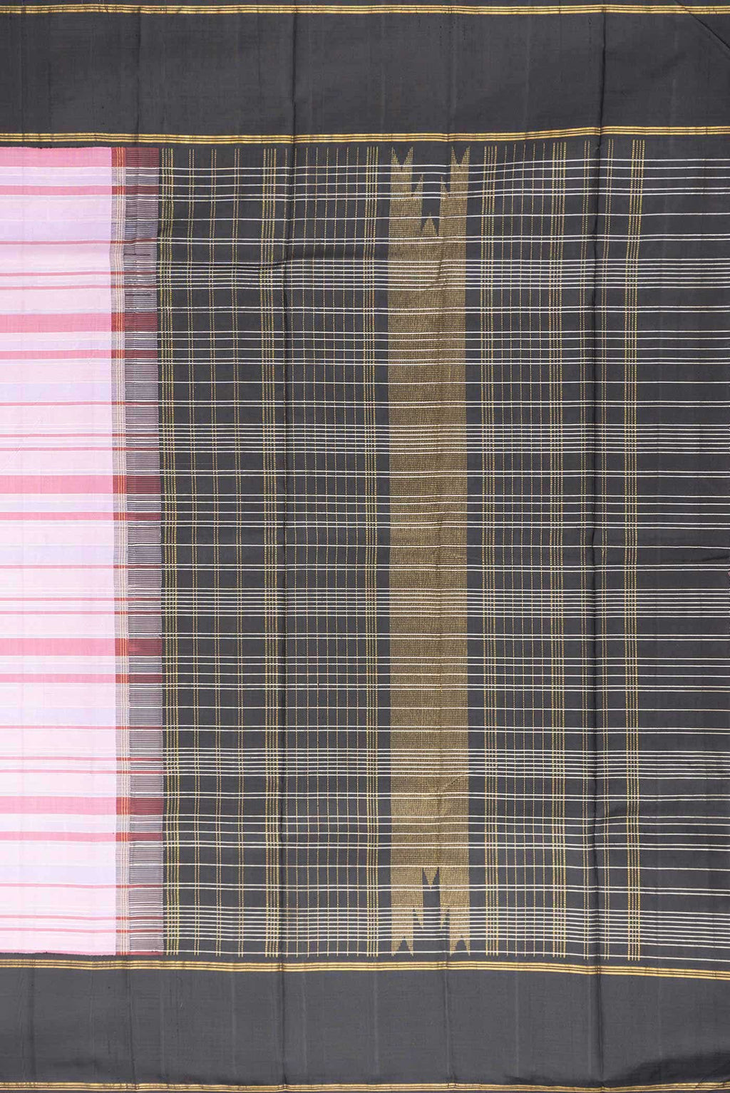 Pure Silk Pure Zari Lavender Dual Tone Kanchipuram Saree