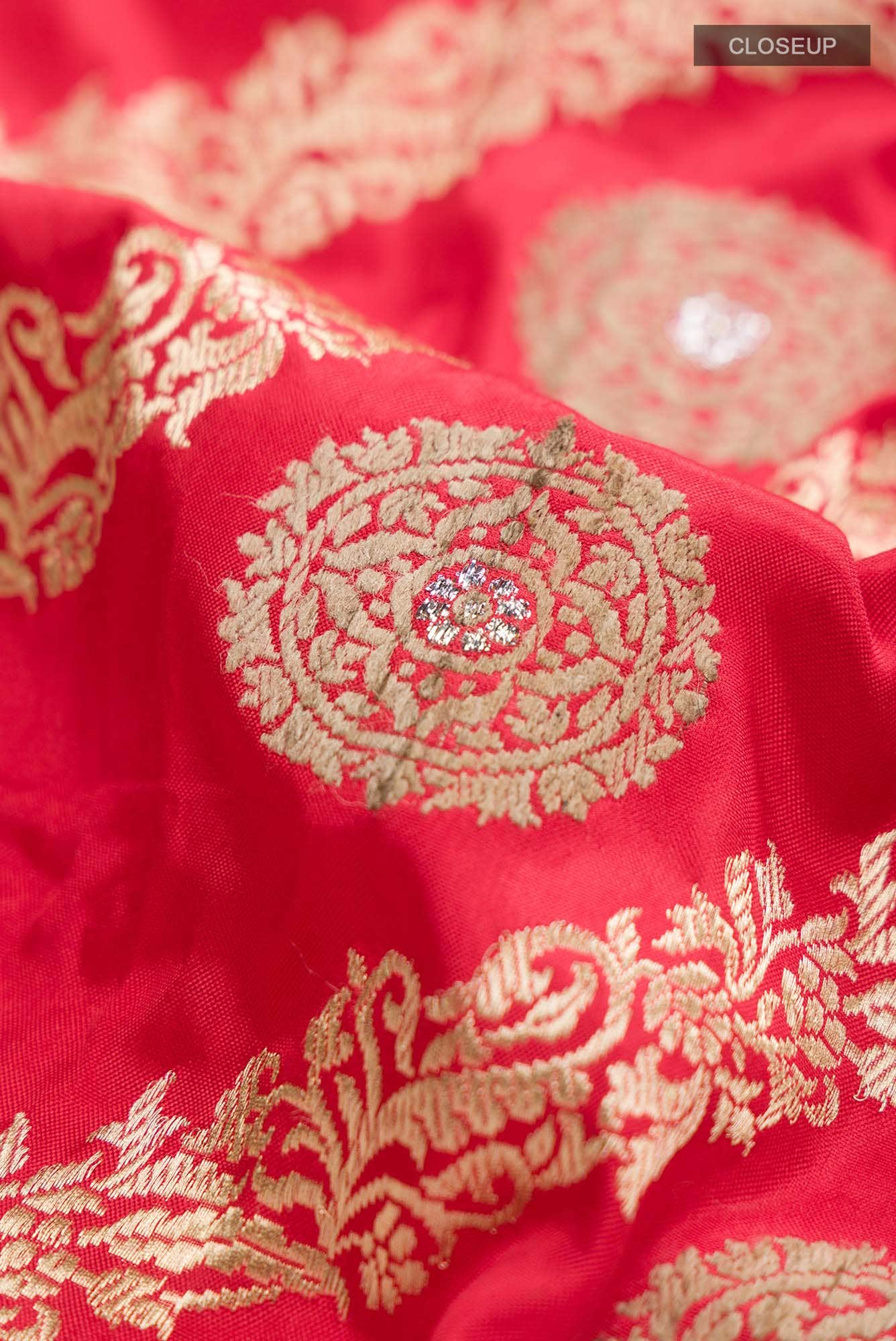Red Banarasi Silk Saree