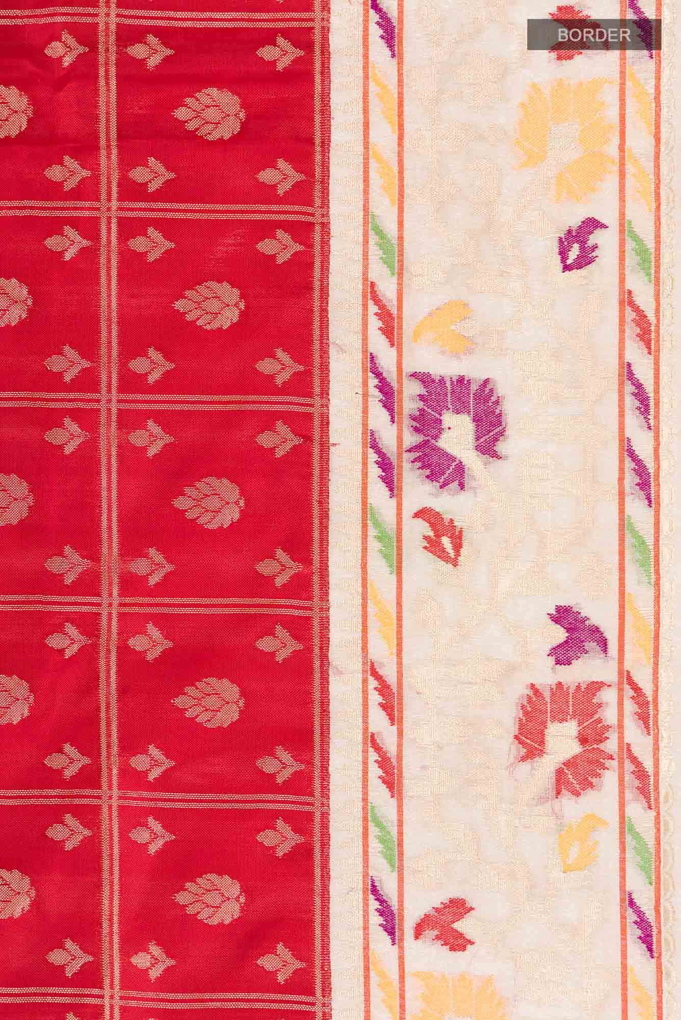 Red Banarasi Silk Saree